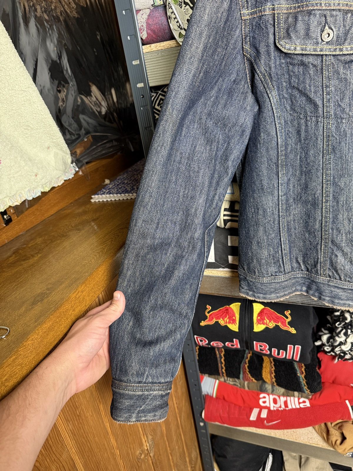 Diesel Diesel Denim Sherpa Jacket Jeans Avant-Garde Japan Size US L / EU 52-54 / 3 - 8 Thumbnail