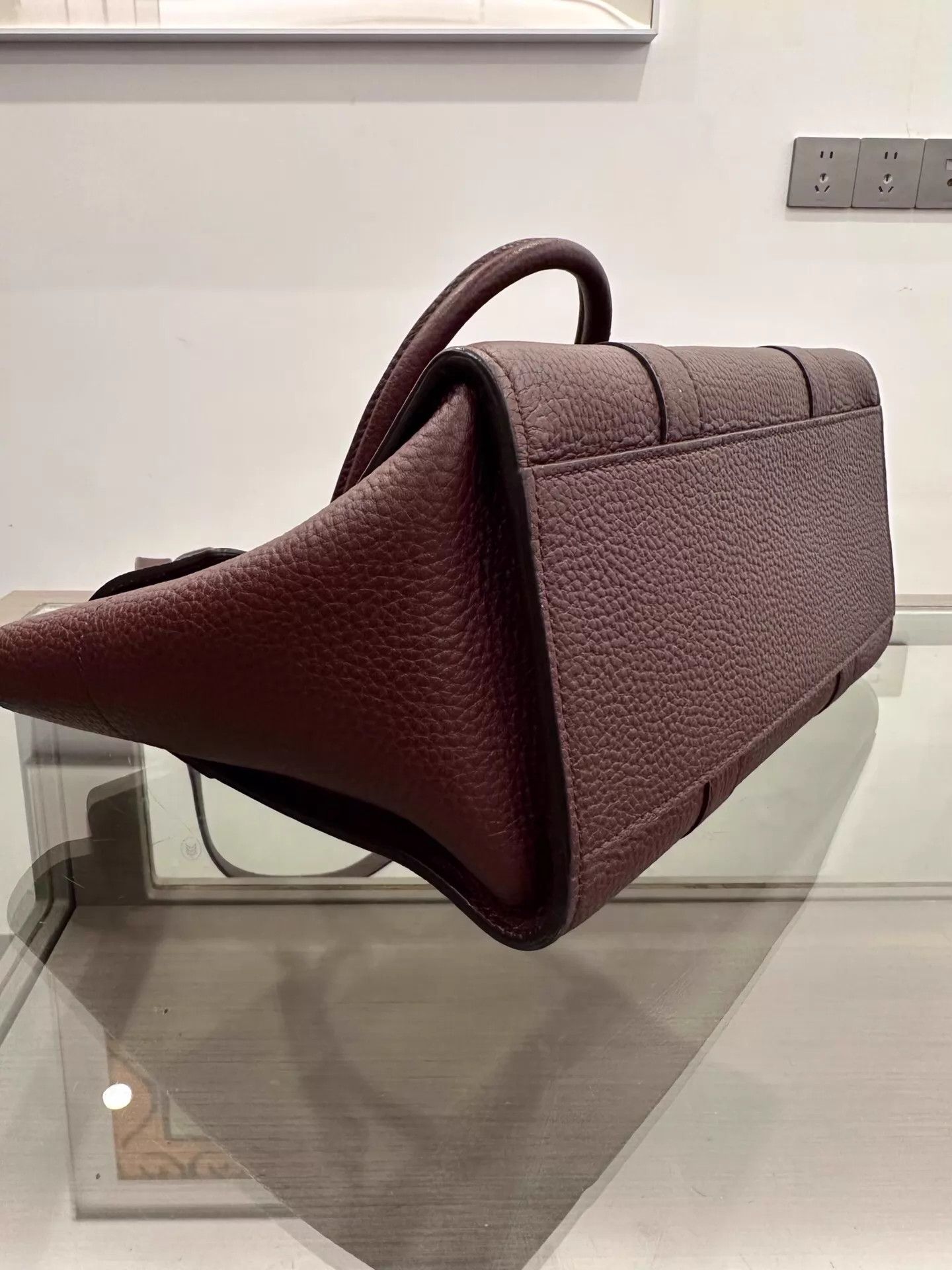 Mulberry Mulberry Bayswater Wine Red Gold 26cm 99New Size ONE SIZE - 7 Thumbnail