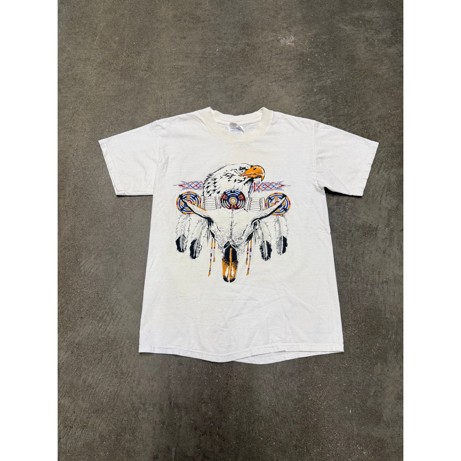 Vintage Vintage Distressed Bald Eagle Native American T-Shirt Size US M / EU 48-50 / 2 - 1 Thumbnail