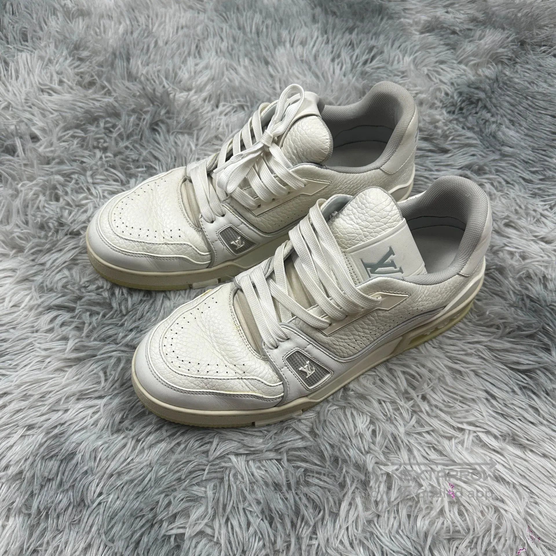 Louis Vuitton lv trainer white cement sneakers size 6. Size US 7 / EU 40 - 1 Thumbnail