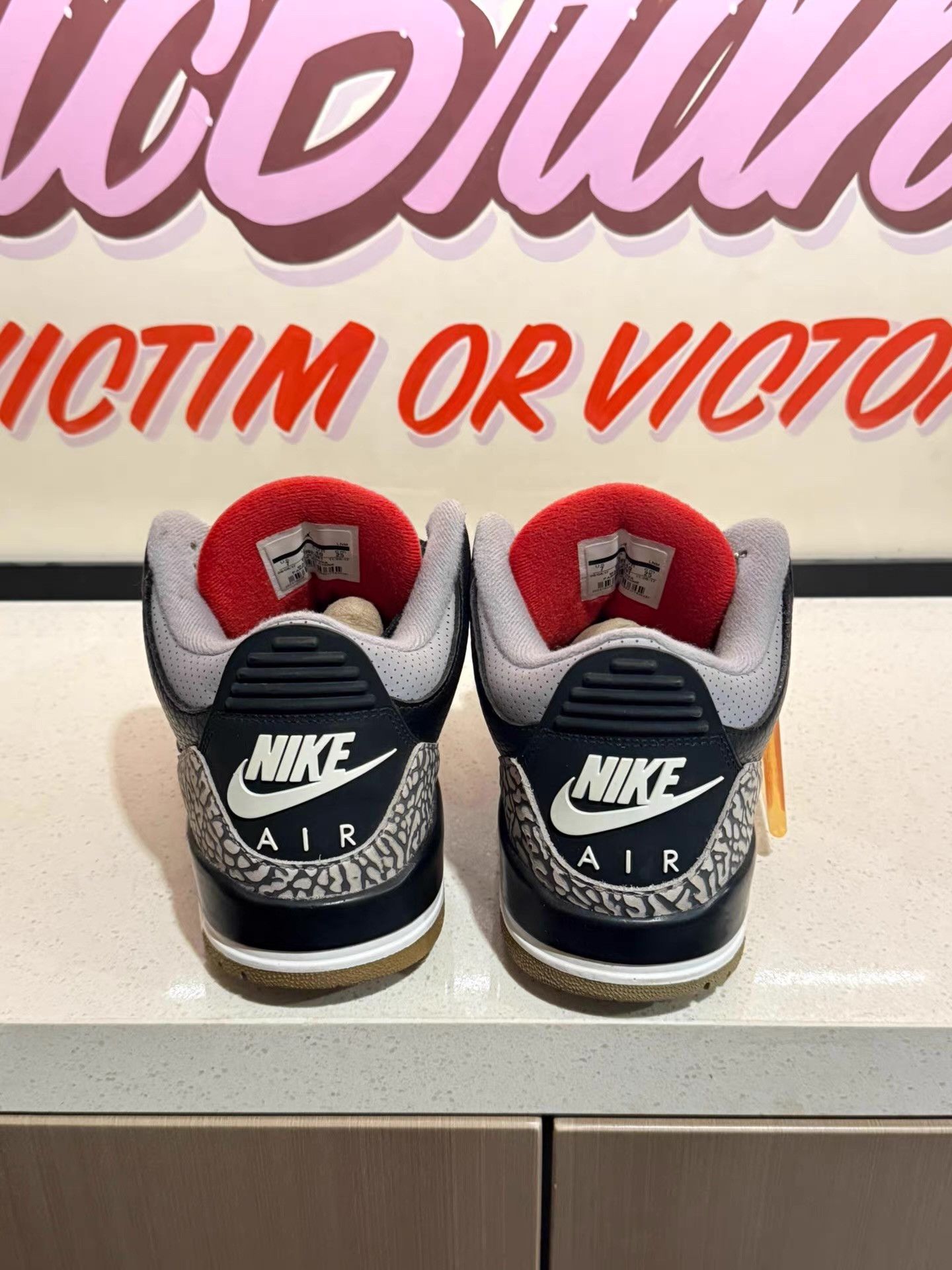 Nike Jordan Air Jordan 3 Retro "Black Cement"sneakers。 Ｑ20 Size US 7 / EU 40 - 3 Thumbnail