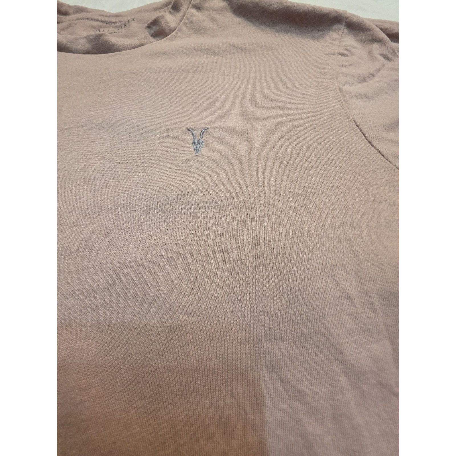 Allsaints All Saints Men's Size Medium Short Sleeve Beige T-Shirt Size US M / EU 48-50 / 2 - 3 Thumbnail