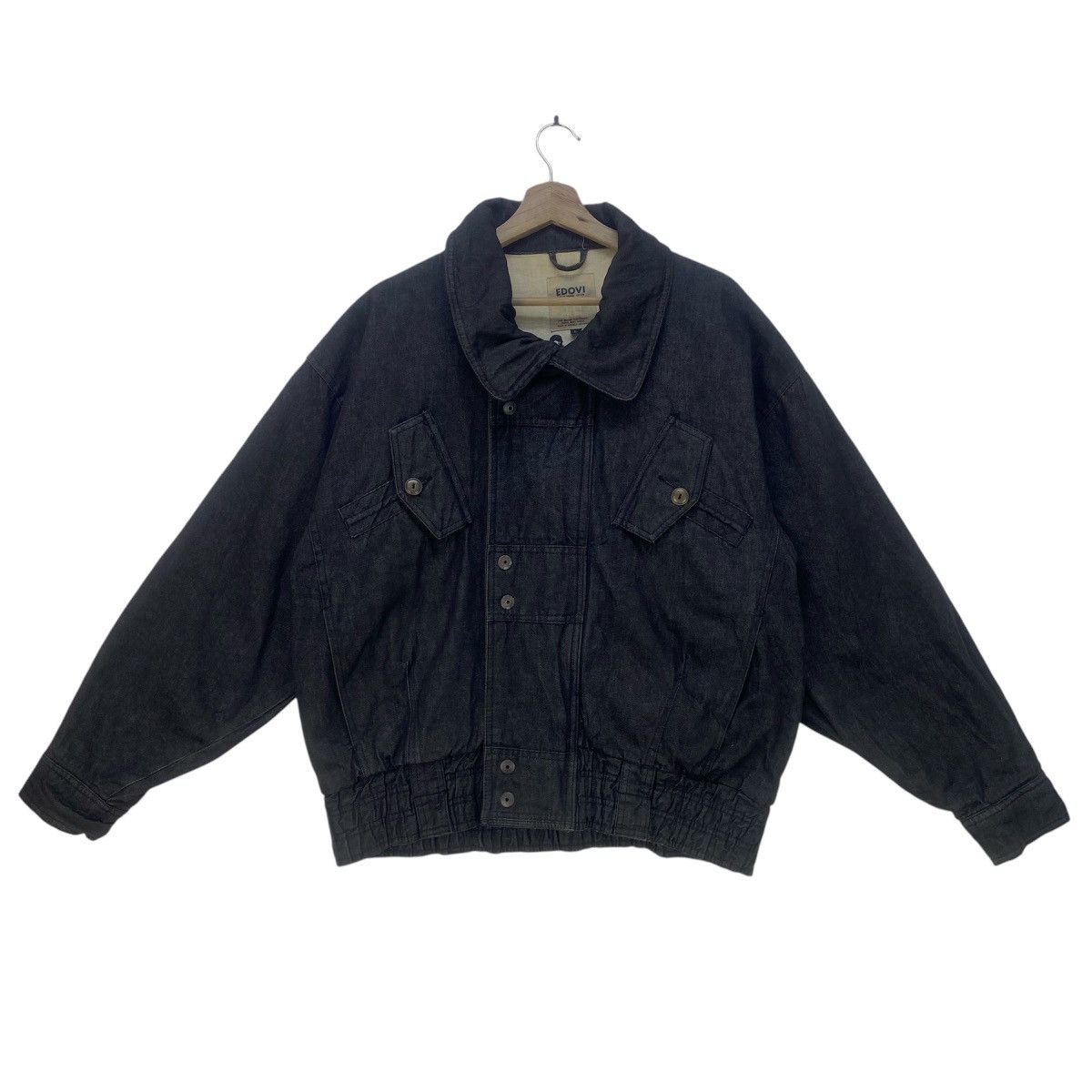 Designer × Japanese Brand Edovi Issey Miyake Inspire Oversize Denim Loose Bomber Style Size US M / EU 48-50 / 2 - 1 Thumbnail