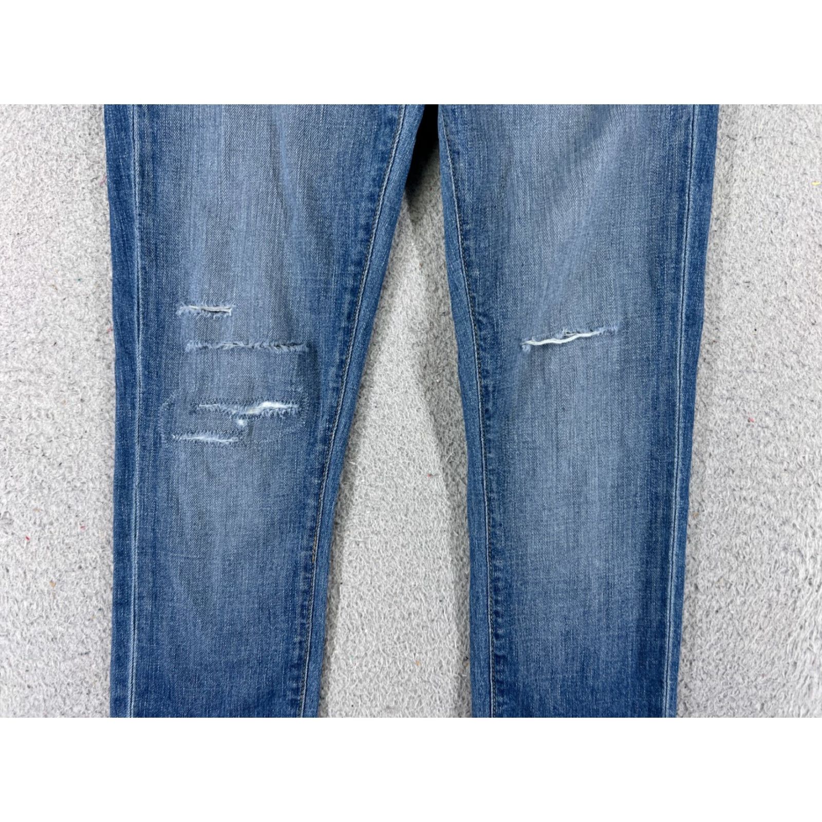 Paige Paige Skyline Jeans Womens 24 Denim Blue Low Rise Ankle 28in Slim Cotton 5-Pocket Jeans Modern American Womens Size 42" / US 20 - 3 Thumbnail