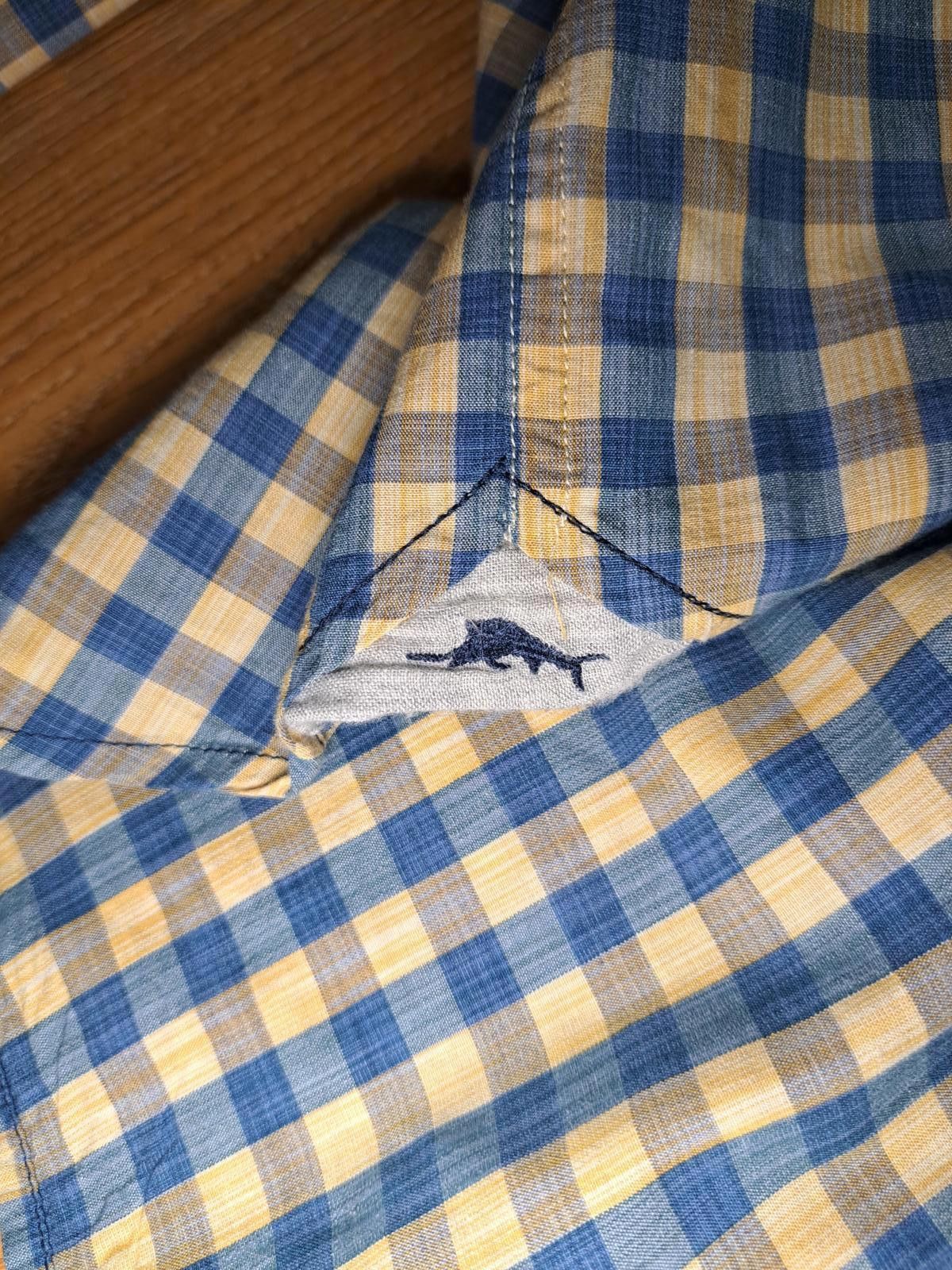 Tommy Bahama Tommy Bahama Dress Shirt Mens Large Yellow Check Silk Cotton Size US L / EU 52-54 / 3 - 6 Thumbnail