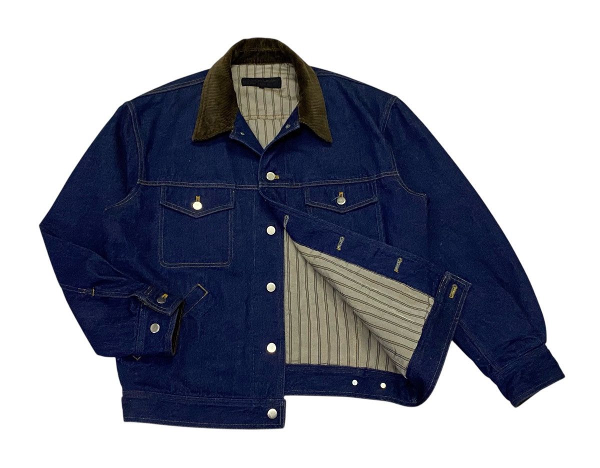 Comme des Garcons Rare🔥Vintage Comme Des Garçons Homme Denim Jacket Size US M / EU 48-50 / 2 - 5 Thumbnail