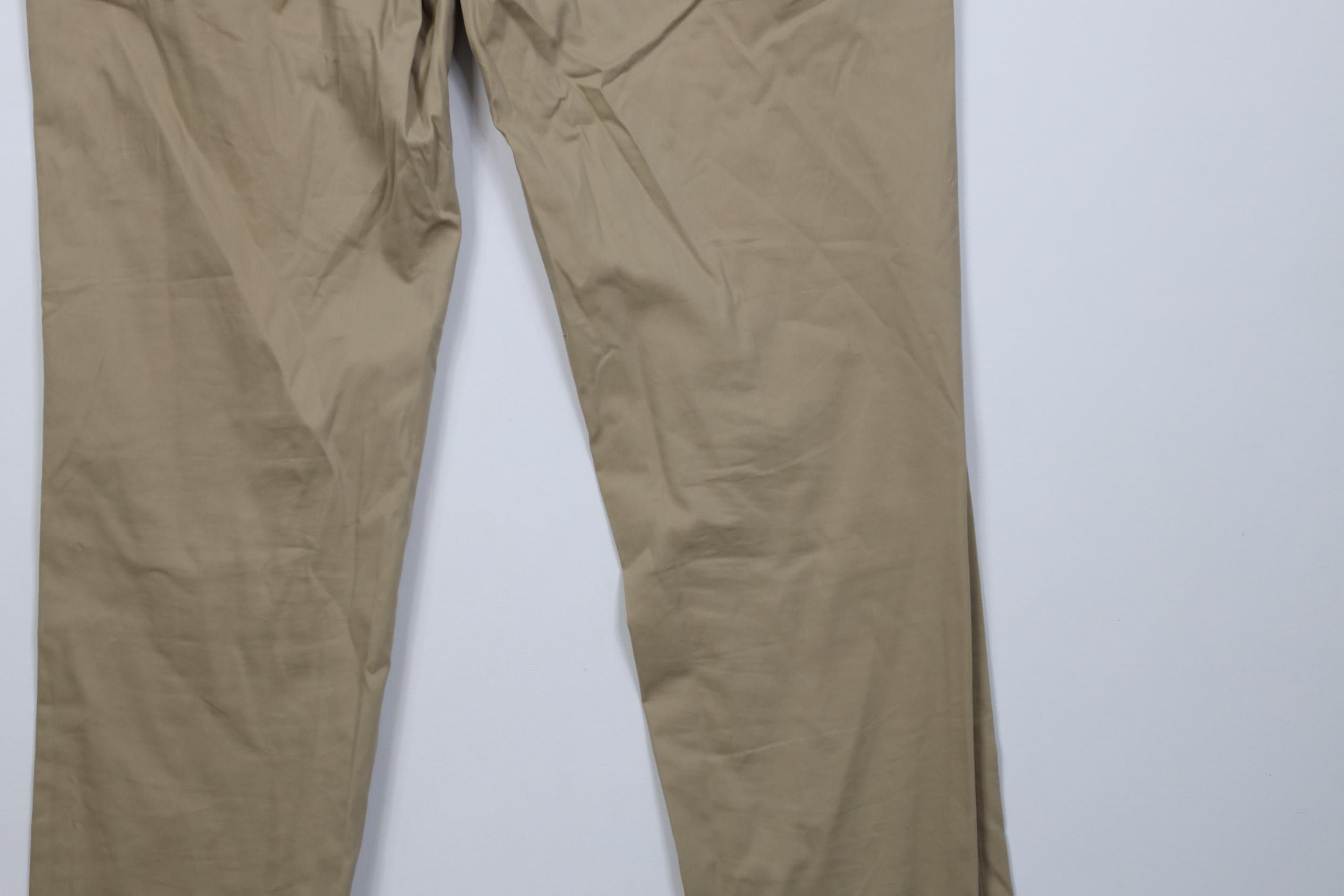 Express Express Stretch+ Extra Slim Fit Chino Pants Trousers Beige Size US 34 / EU 50 - 14 Thumbnail