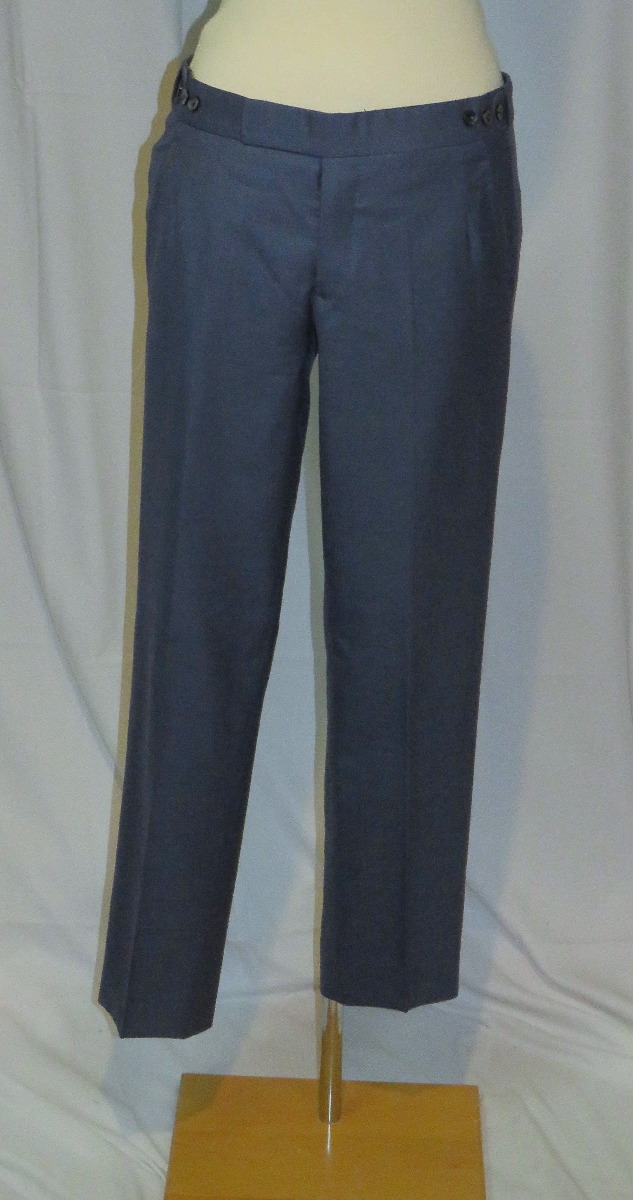 Huntsman Bespoke 2022 Solid Blue One Button Suit 34S Size 34S - 14 Thumbnail
