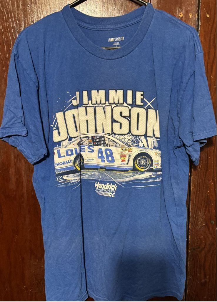 NASCAR Jimmie Johnson NASCAR Vintage #48 T-Shirt Men's Size L Blue Size US L / EU 52-54 / 3 - 1 Thumbnail