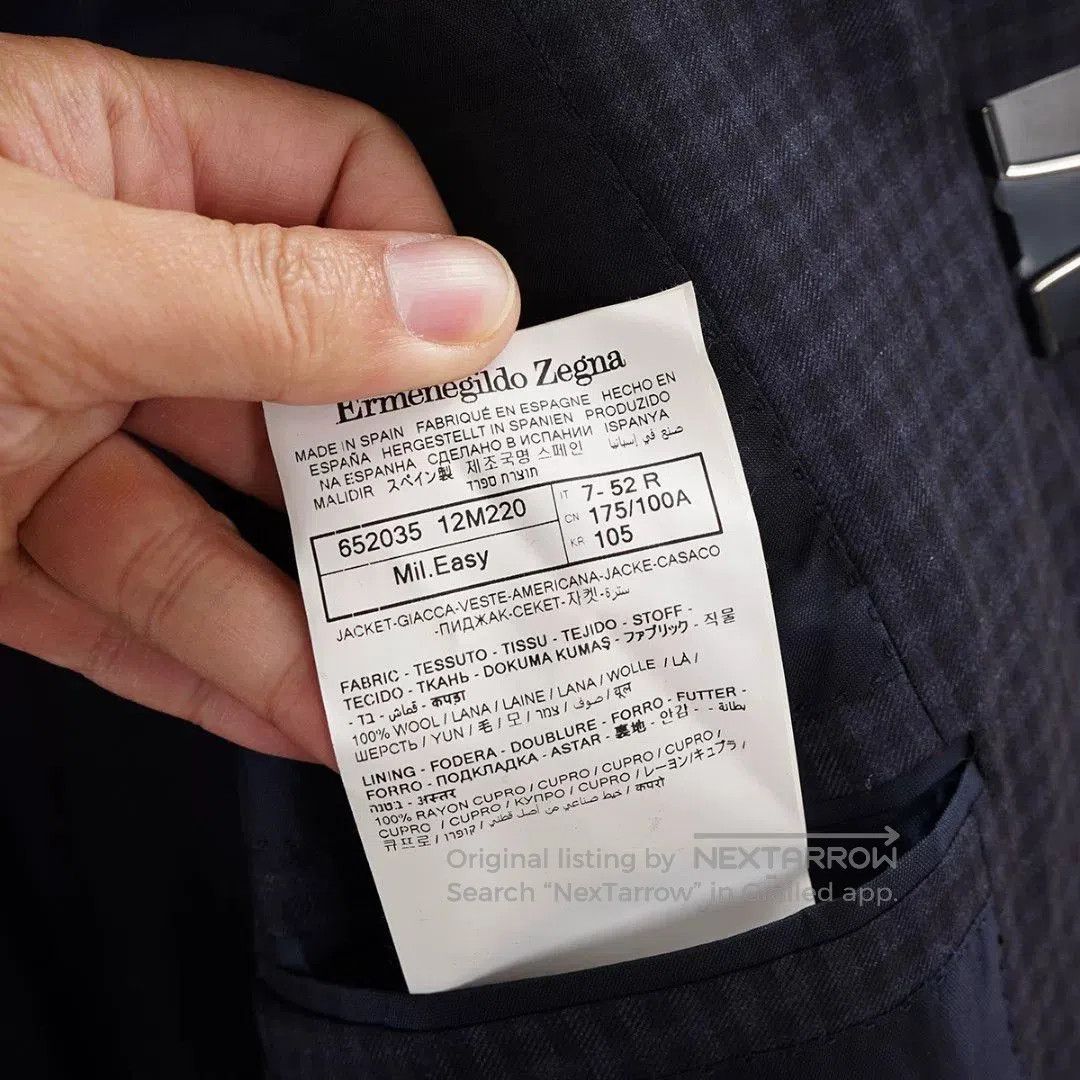 Ermenegildo Zegna ZEGNA Men's Wool Blazer Sale. Size US L / EU 52-54 / 3 - 8 Thumbnail