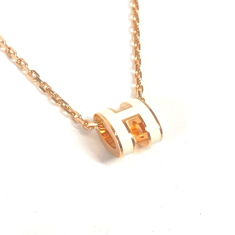 Hermes Hermes Pop Ash H Pendant 《Mini・Pop H》 Accessories Chain Necklace Metal Women White Size ONE SIZE - 1 Thumbnail