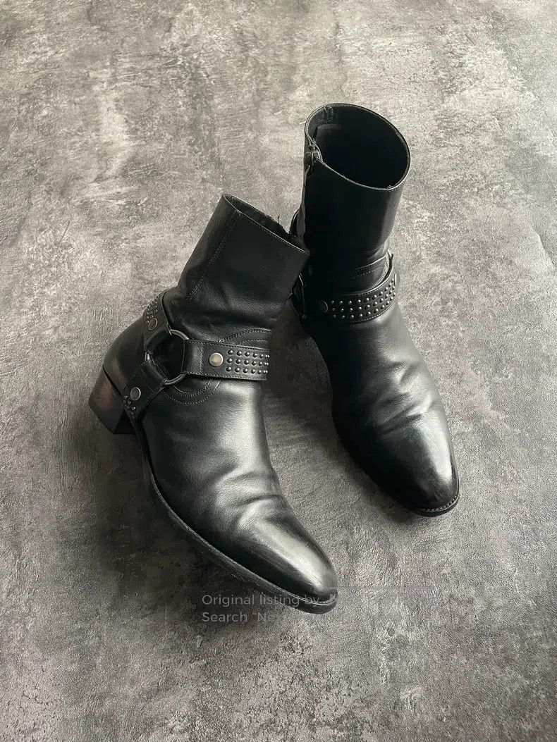 Saint Laurent Paris Saint Laurent Paris Studded Boots Size US 6 / EU 39 - 1 Thumbnail