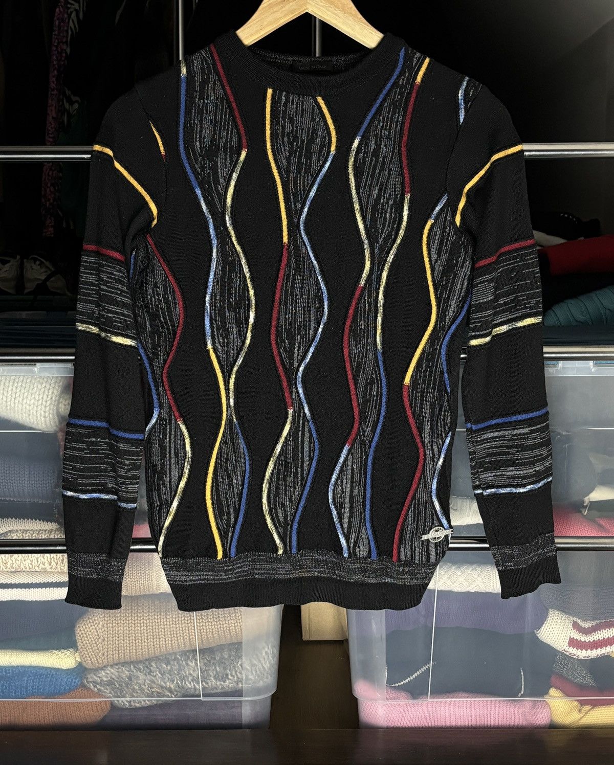 Carlo Colucci Carlo Colucci Vintage Avant Garde Coogi Style Sweater Size XS / US 0-2 / IT 36-38 - 1 Thumbnail