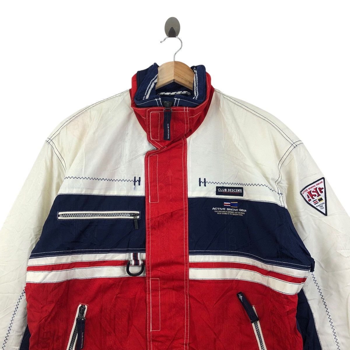 Descente Vintage CLUB DESCENTE Active Snow Gear Heavy Coat Jacket Size US L / EU 52-54 / 3 - 3 Thumbnail