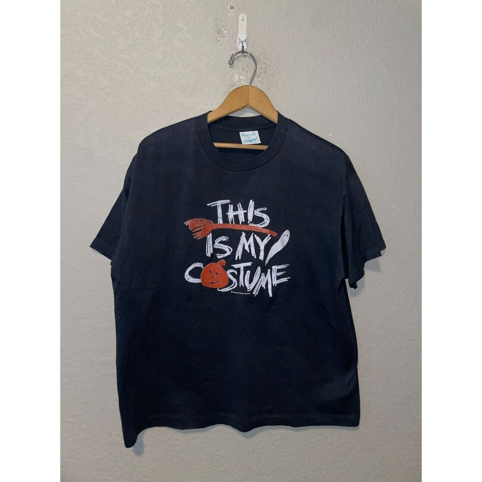 Vintage Vintage Halloween Shirt This Is My Costume Graphic Tee 90s X Size US XL / EU 56 / 4 - 2 Thumbnail