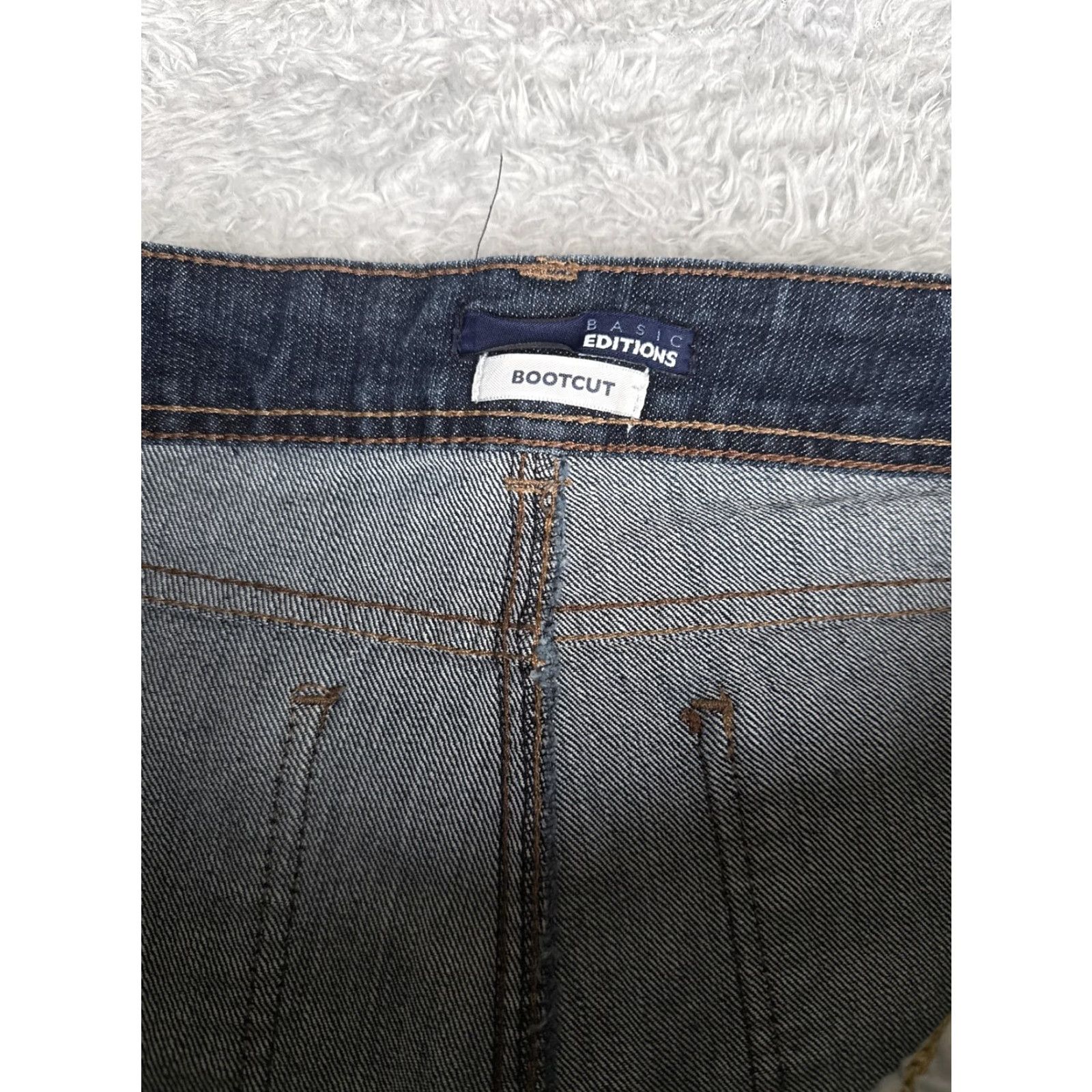 Basic Editions Basic Editions Jeans Women 10 Short Blue Bootcut High Stretch Denim Casual Bootscut? Size 32" / US 10 / IT 46 - 6 Thumbnail