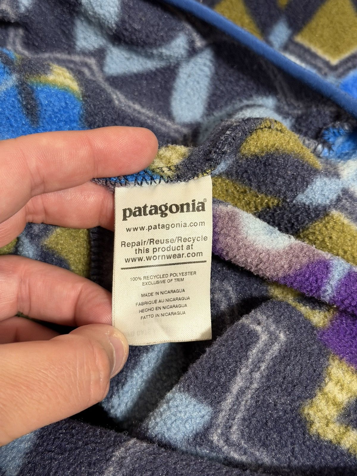 Patagonia 🔥Patagonia Aztec Synchilla Printed Snap T Fleece Pullover Size US L / EU 52-54 / 3 - 9 Thumbnail