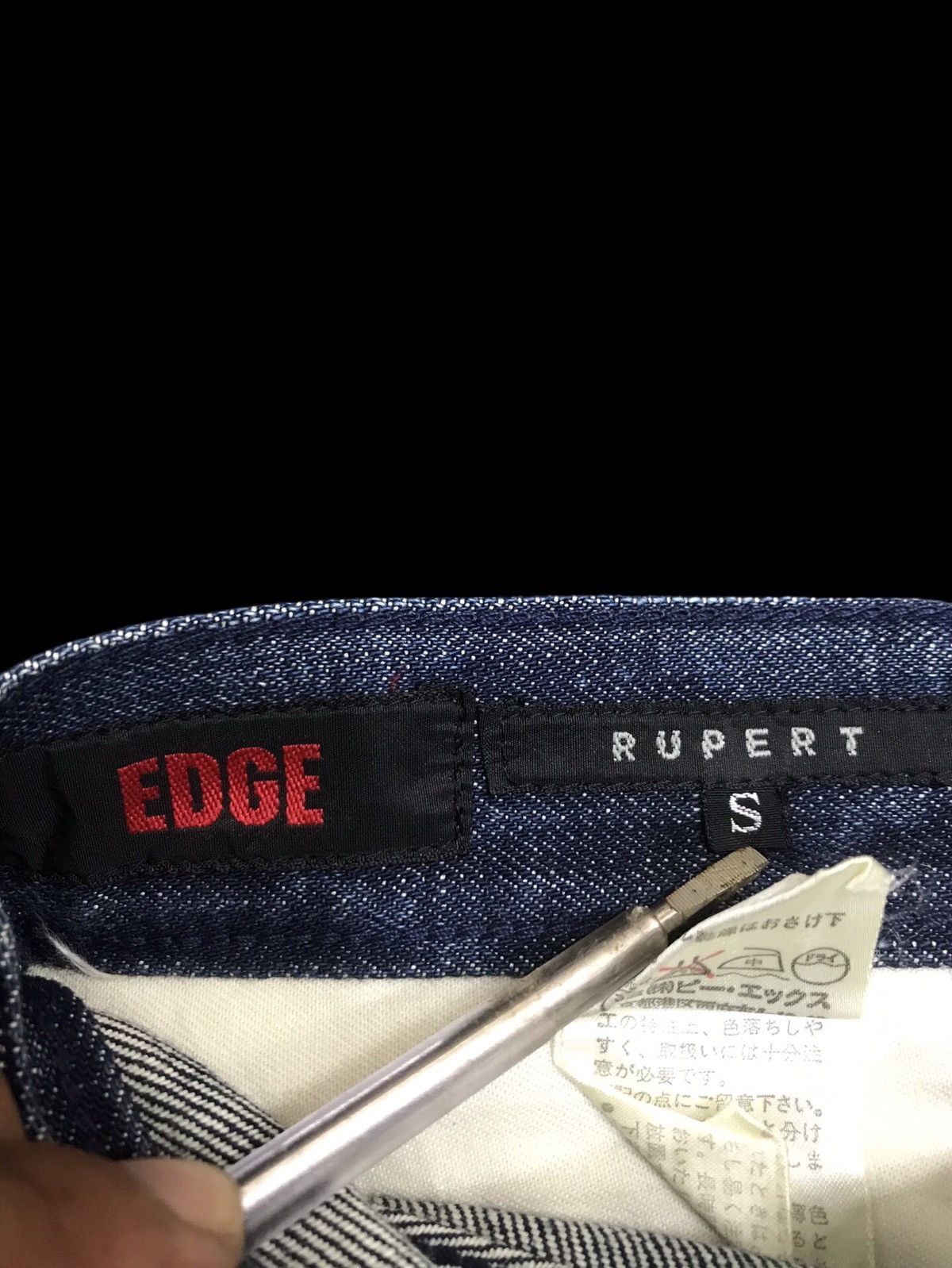 Japanese Brand 💥ARCHIVAL💥EDGE RUPERT ARTISANAL FULL DIAMOND DENIM F159 Size US 27 - 14 Thumbnail