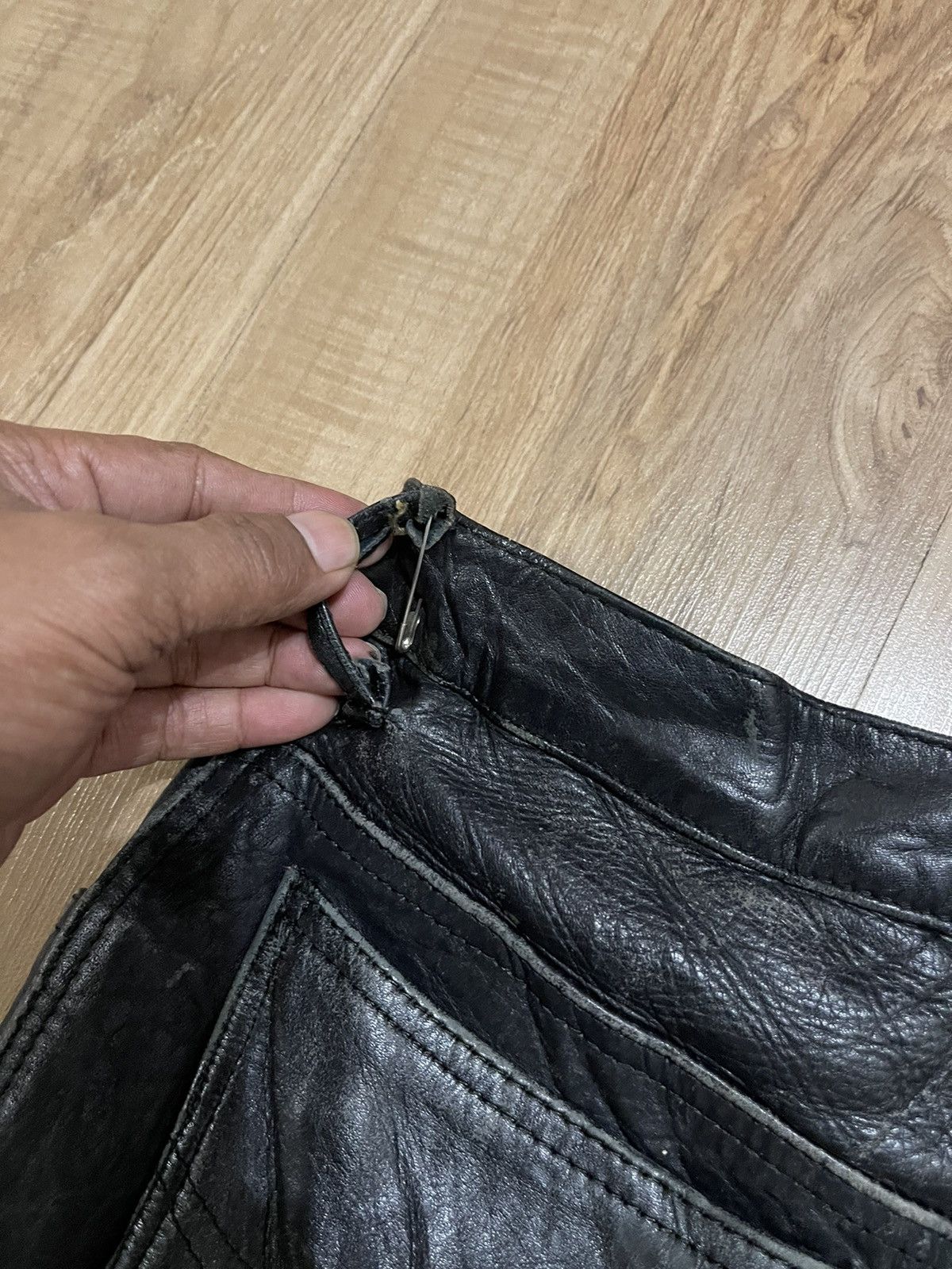 Leather × Vintage Japanese Brand leather Pants Size US 29 - 5 Thumbnail