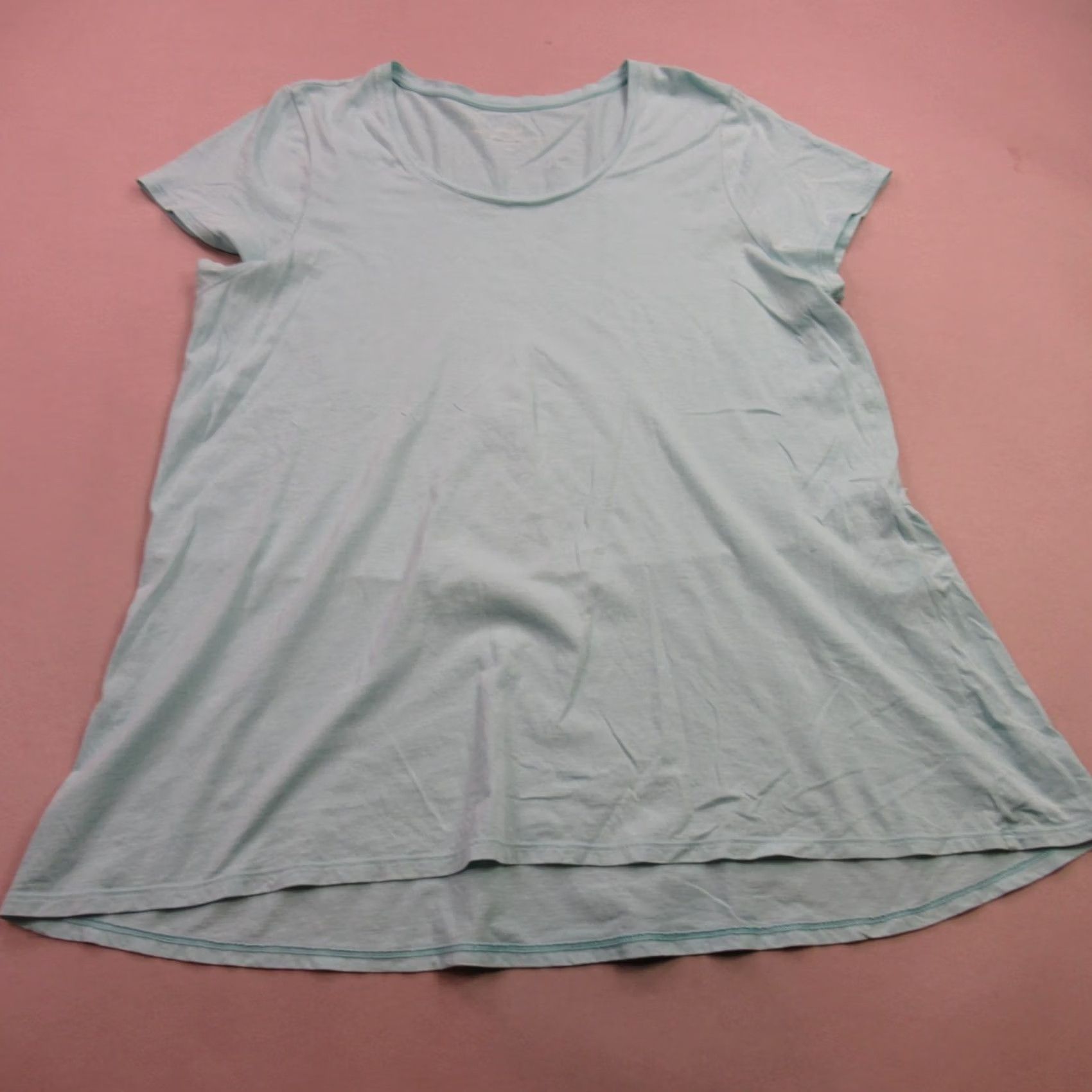 J. Jill J. Jill Shirt Womens XL Short Sleeve Crew Neck Lightweight Green Size XL / US 12-14 / IT 48-50 - 2 Thumbnail
