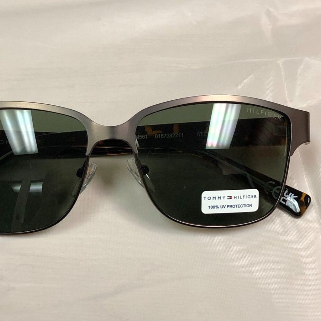 Tommy Hilfiger Tommy Hilfiger Silver & Tortoiseshell Browline Sunglasses Size ONE SIZE - 5 Thumbnail