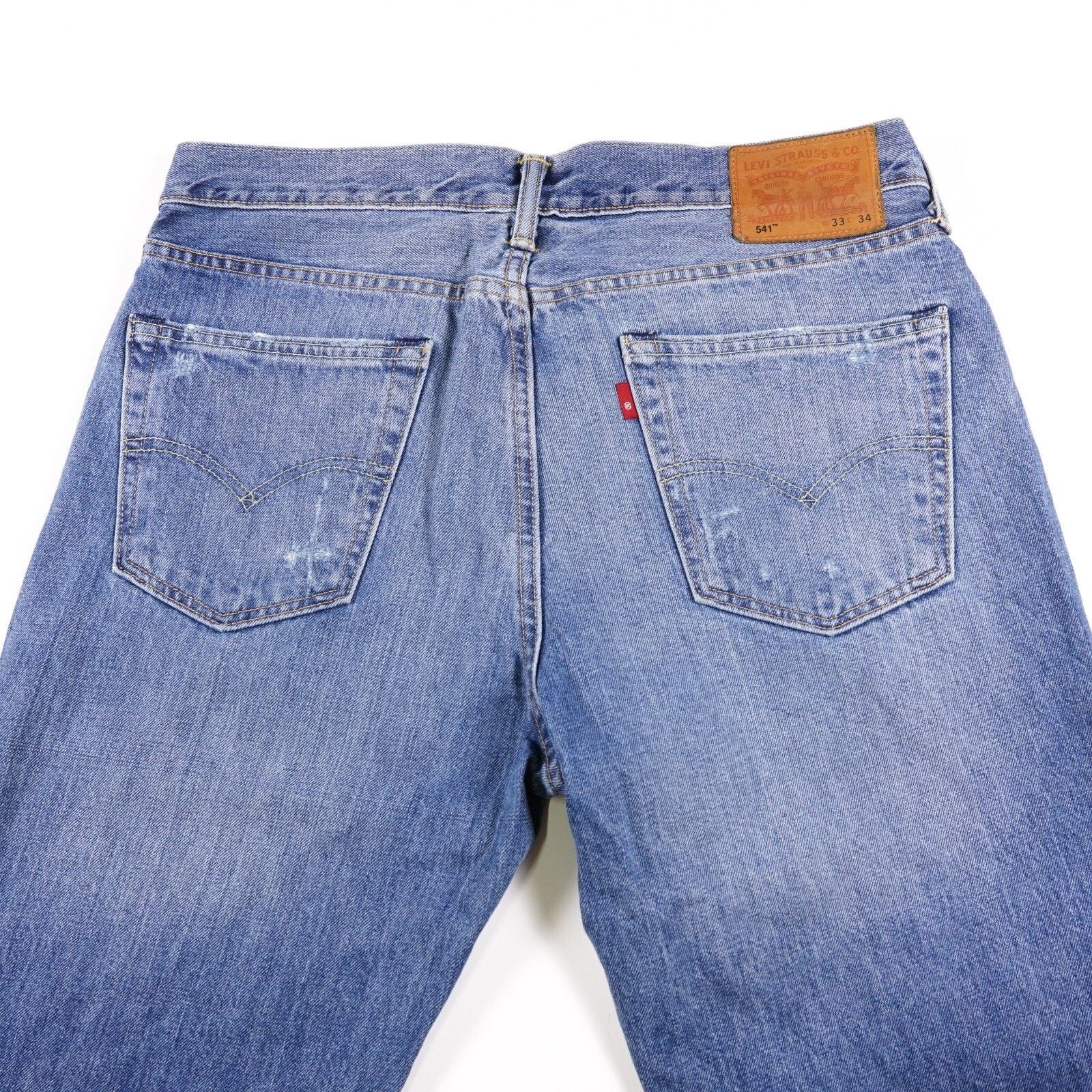 Levi's Levi Strauss 541 Denim Jean Straight Wide Cutoff Short 33x34 Size US 33 - 9 Thumbnail