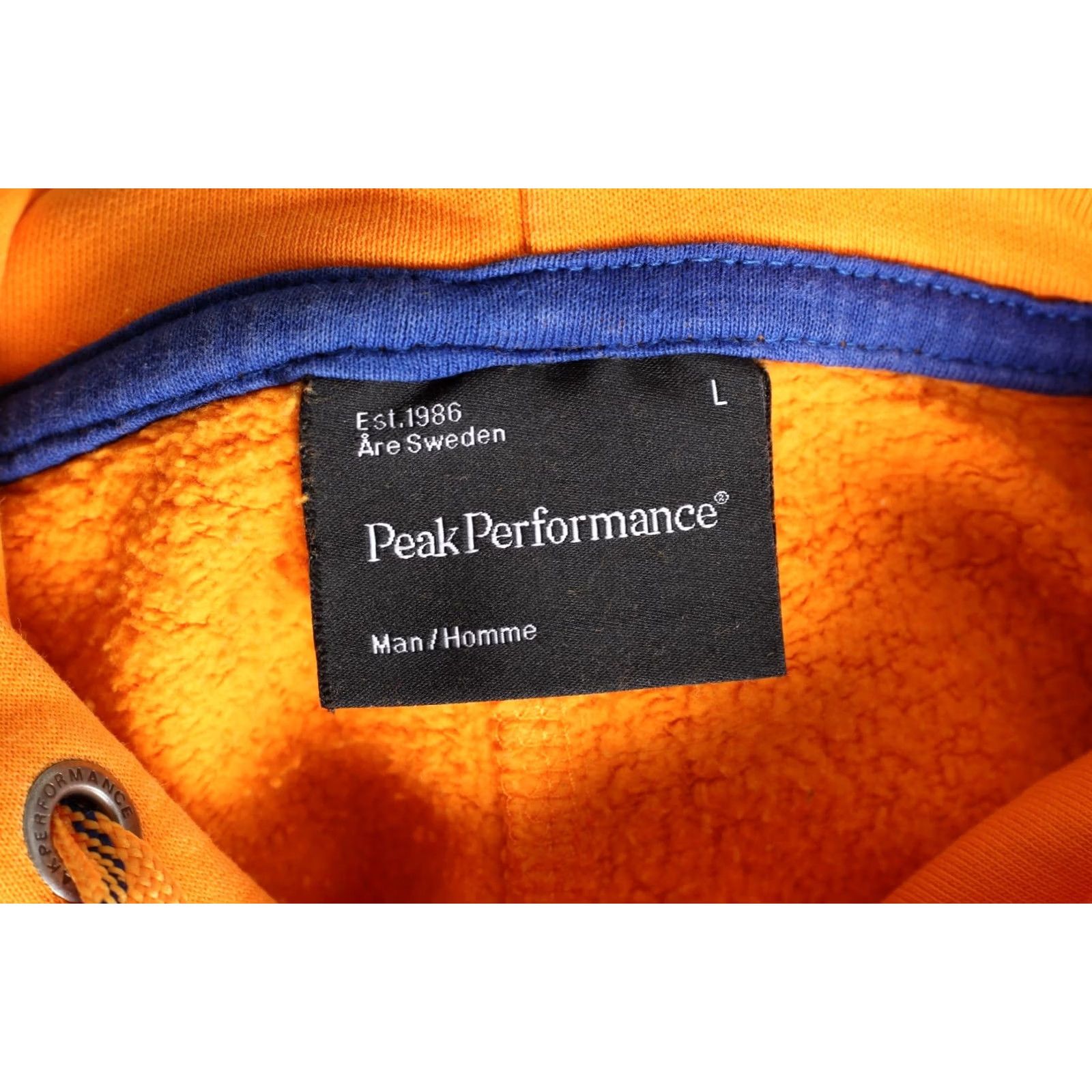 Peak Performance PEAK PERFORMANCE Edvin Pullover Hoodie Sweatshirt Men L Orange VR3704 Size US L / EU 52-54 / 3 - 5 Thumbnail