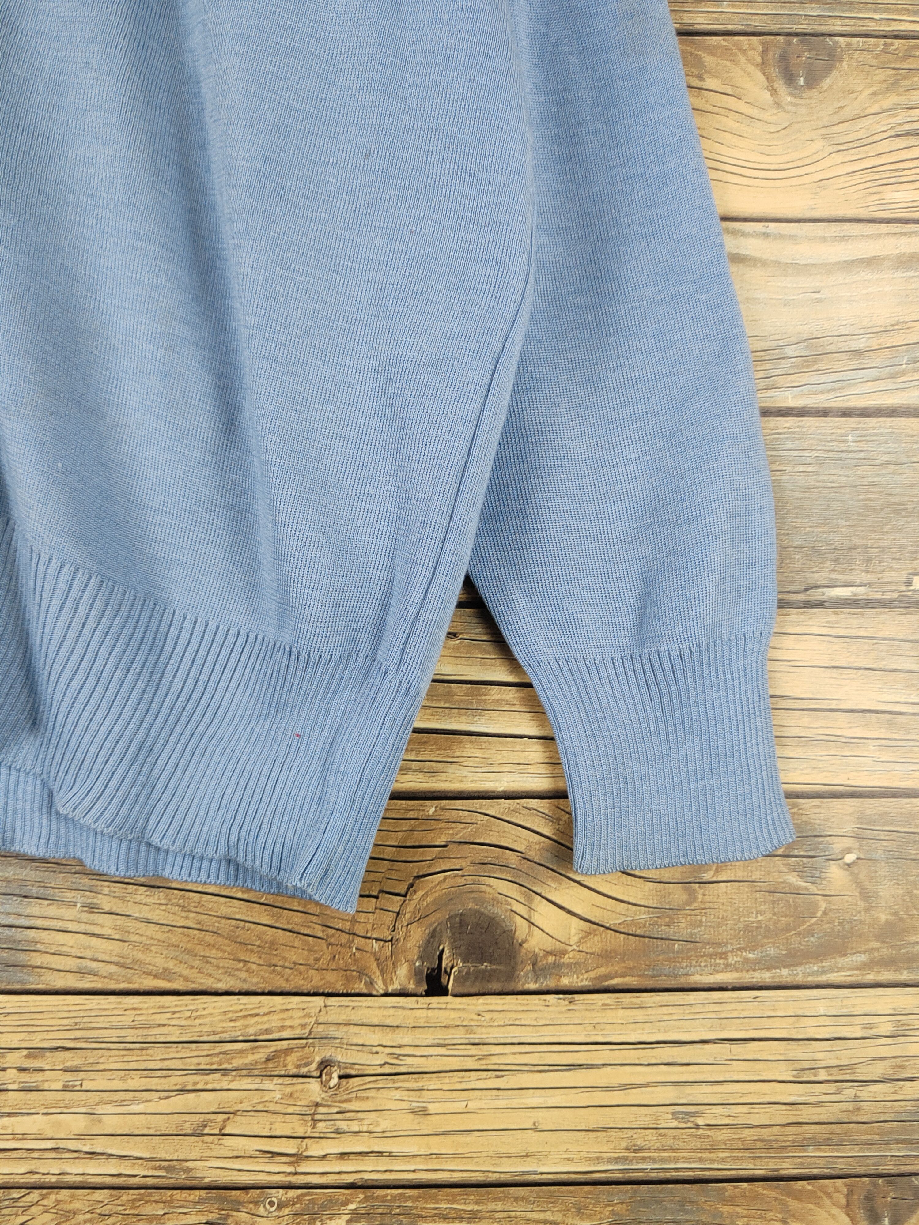 Homespun Knitwear Nagai Leben Blue Knitwear Cardigan vintage #W2016 Size US L / EU 52-54 / 3 - 6 Thumbnail
