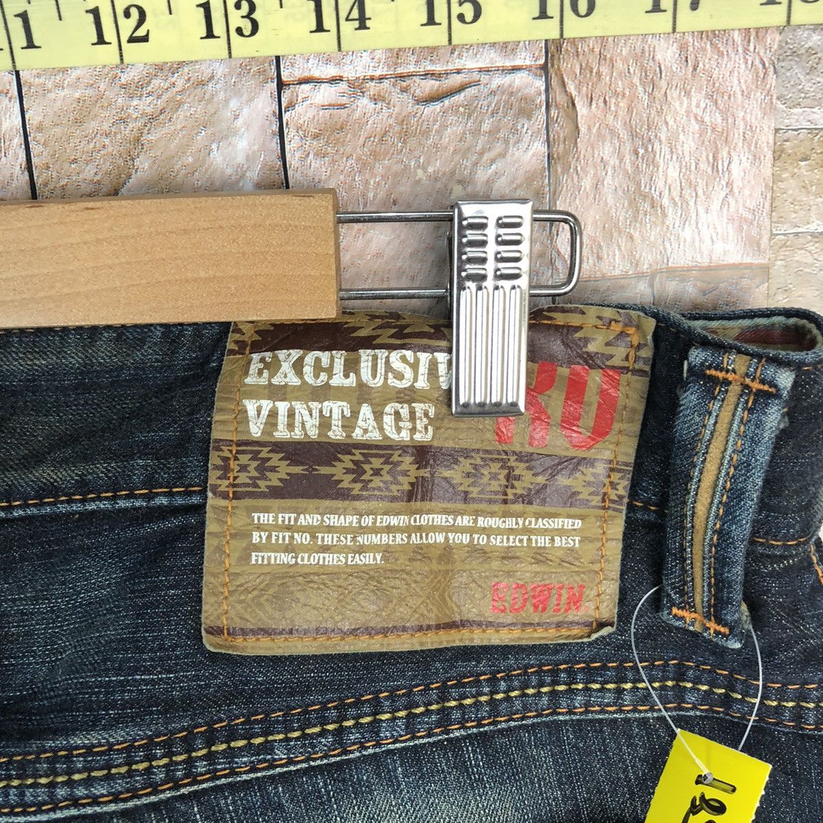 Edwin Edwin faded Blue Denim jeans Pants #7597 Size US 33 - 8 Thumbnail