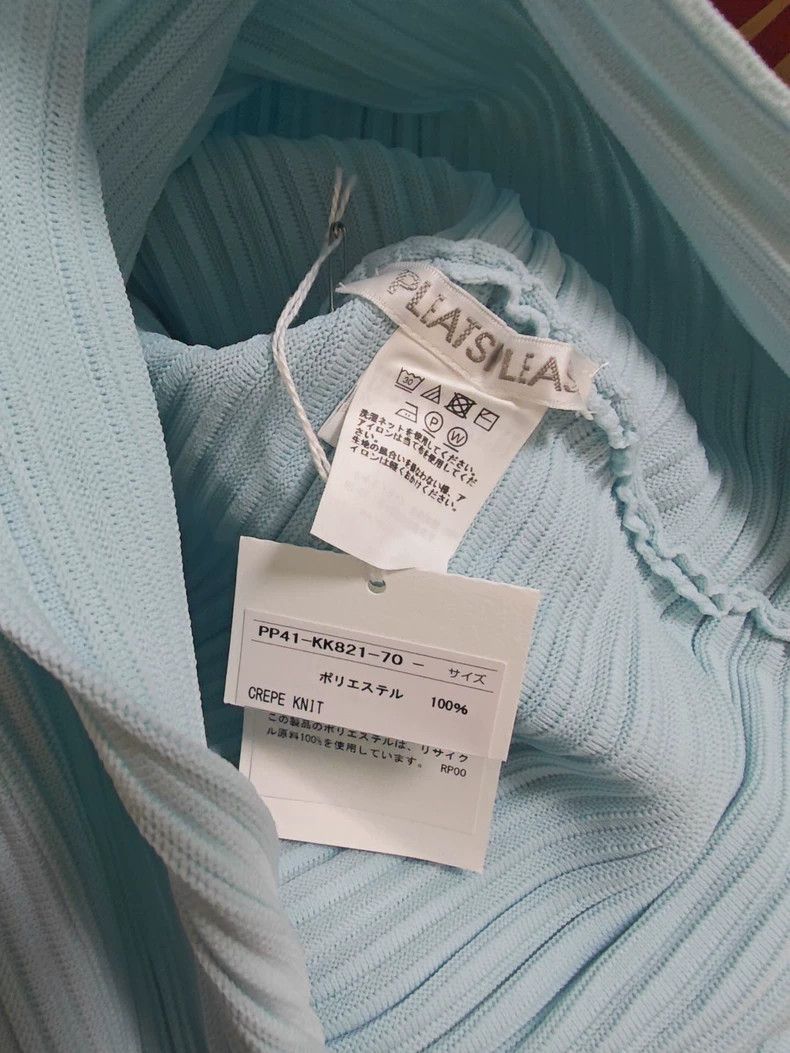 Issey Miyake Issey Miyake size:one size Blue knitted top Size S / US 4 / IT 40 - 6 Thumbnail