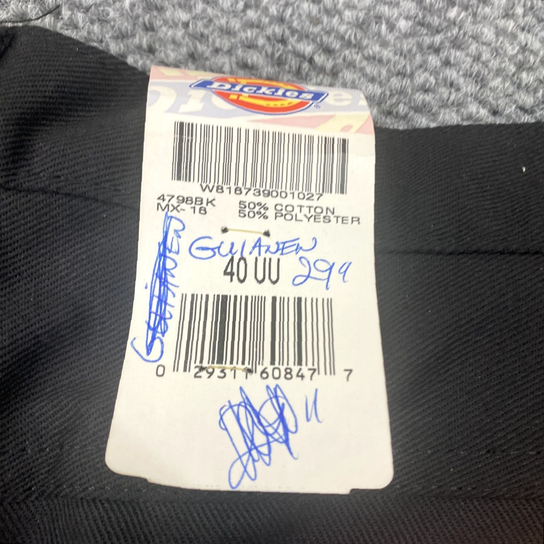Dickies Dickies Iron Tough Twill Jeans Mens 40x29 Black Work Pants 5 Pocket Durable New Size US 40 / EU 56 - 4 Thumbnail