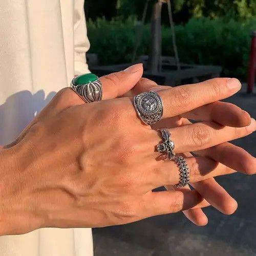 VIBE 4 Pieces Ring Set Size ONE SIZE - 2 Thumbnail