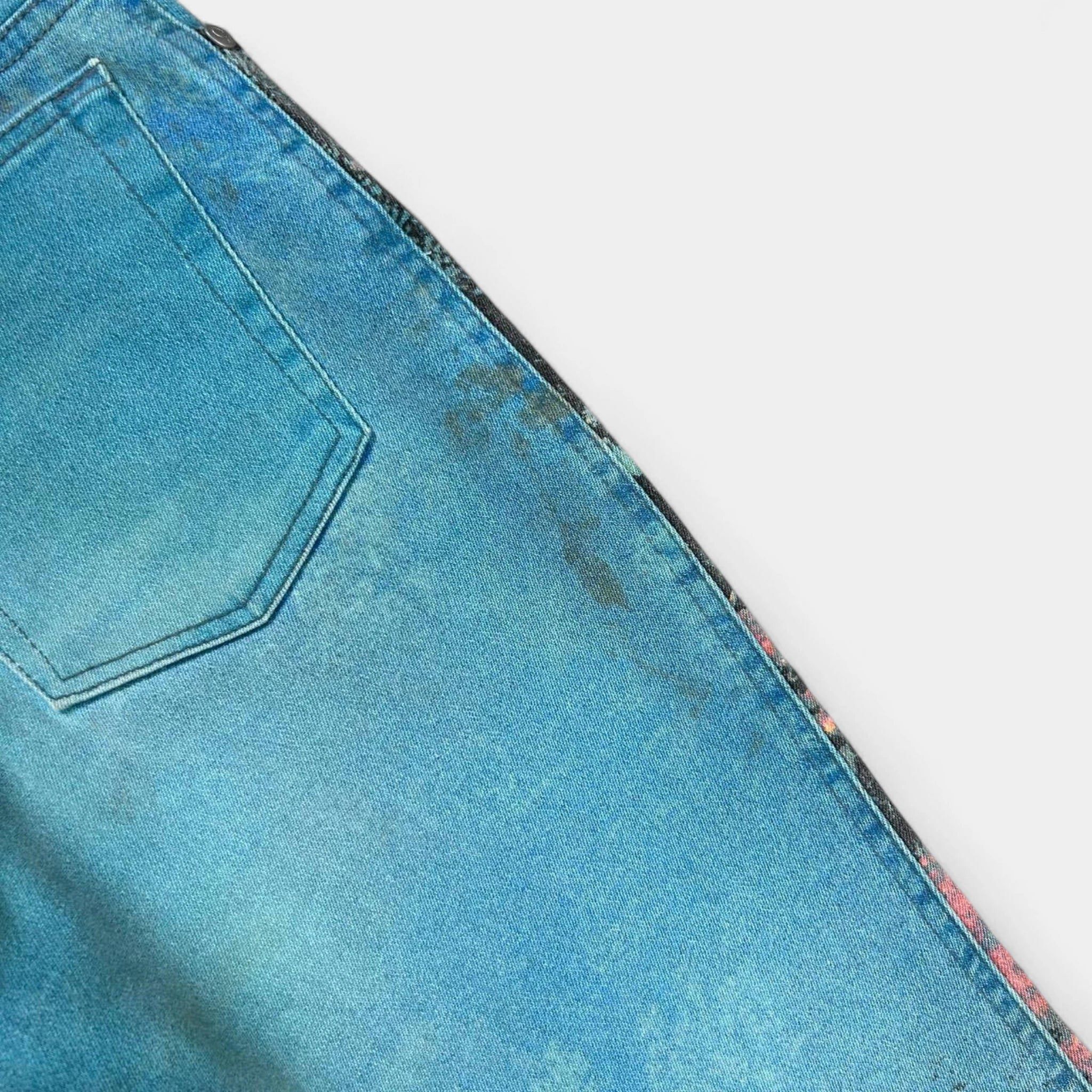 Roberto Cavalli Cavalli 1998 Coral Reef Turquoise Jeans Size 26" / US 2 / IT 38 - 8 Thumbnail