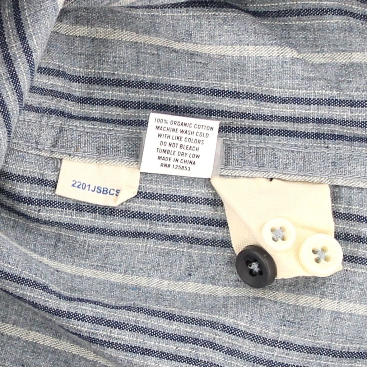 Taylor Stitch Taylor Stitch The Jack Shirt Mens S Sky Blue Chambray Stripe Button-Up Long Sleeve Shirt Size US S / EU 44-46 / 1 - 4 Thumbnail