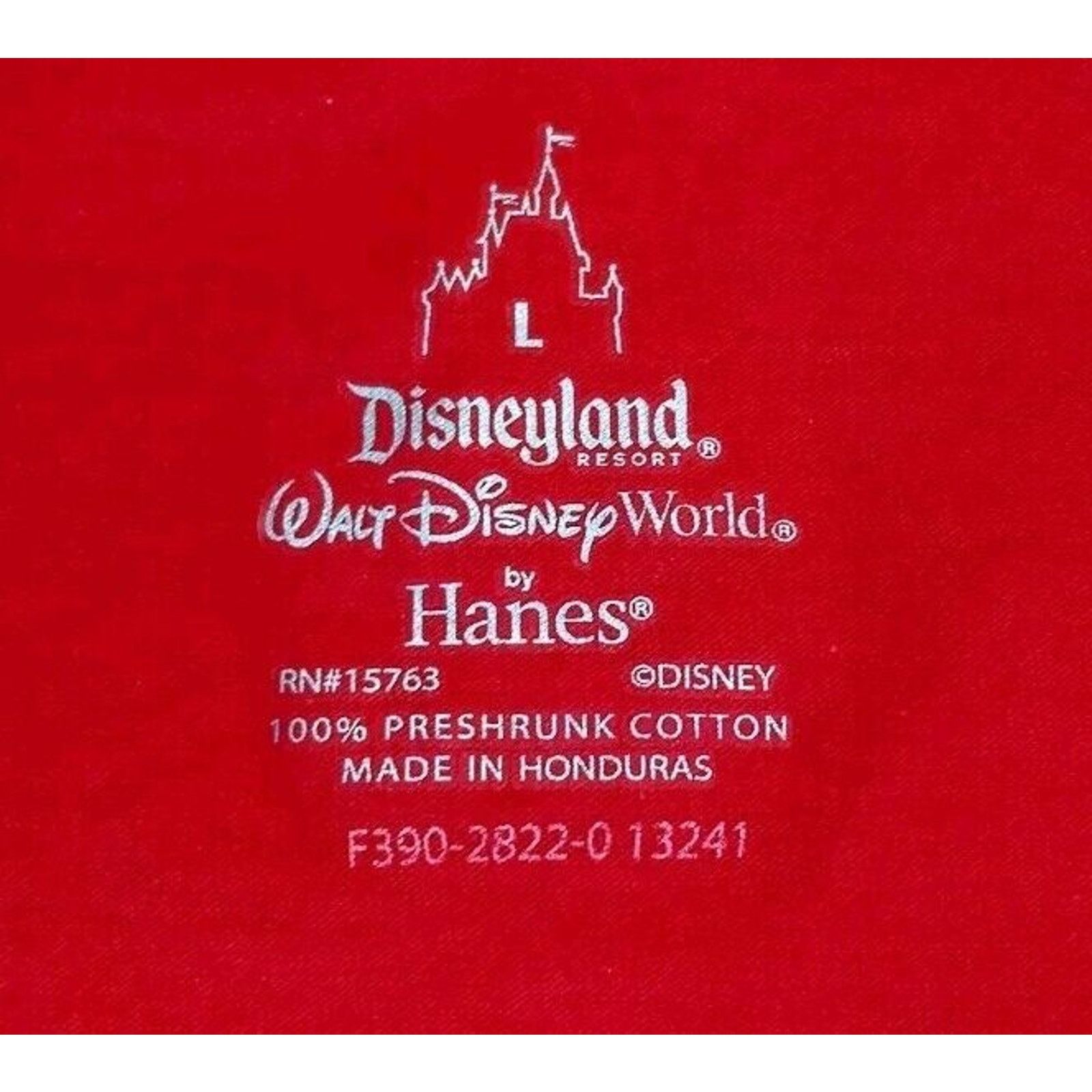 Disney Iconic Mickey Mouse Head Melting On A Red Tshirt Men's Large Size US L / EU 52-54 / 3 - 4 Thumbnail