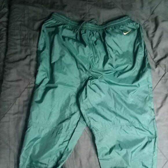 Nike Vintage 90s Nike Wind Pants Joggers Trainers Green Size US 34 / EU 50 - 2 Thumbnail