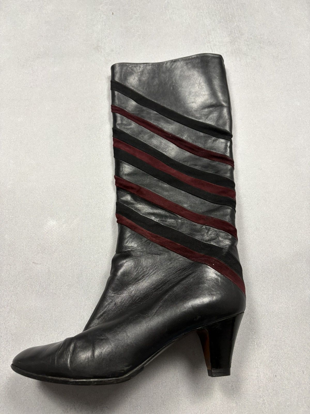 Bally BALLY Vintage Leather Suede High Boots Black Italy Rare 39.5 Size US 9.5 / IT 39.5 - 11 Thumbnail