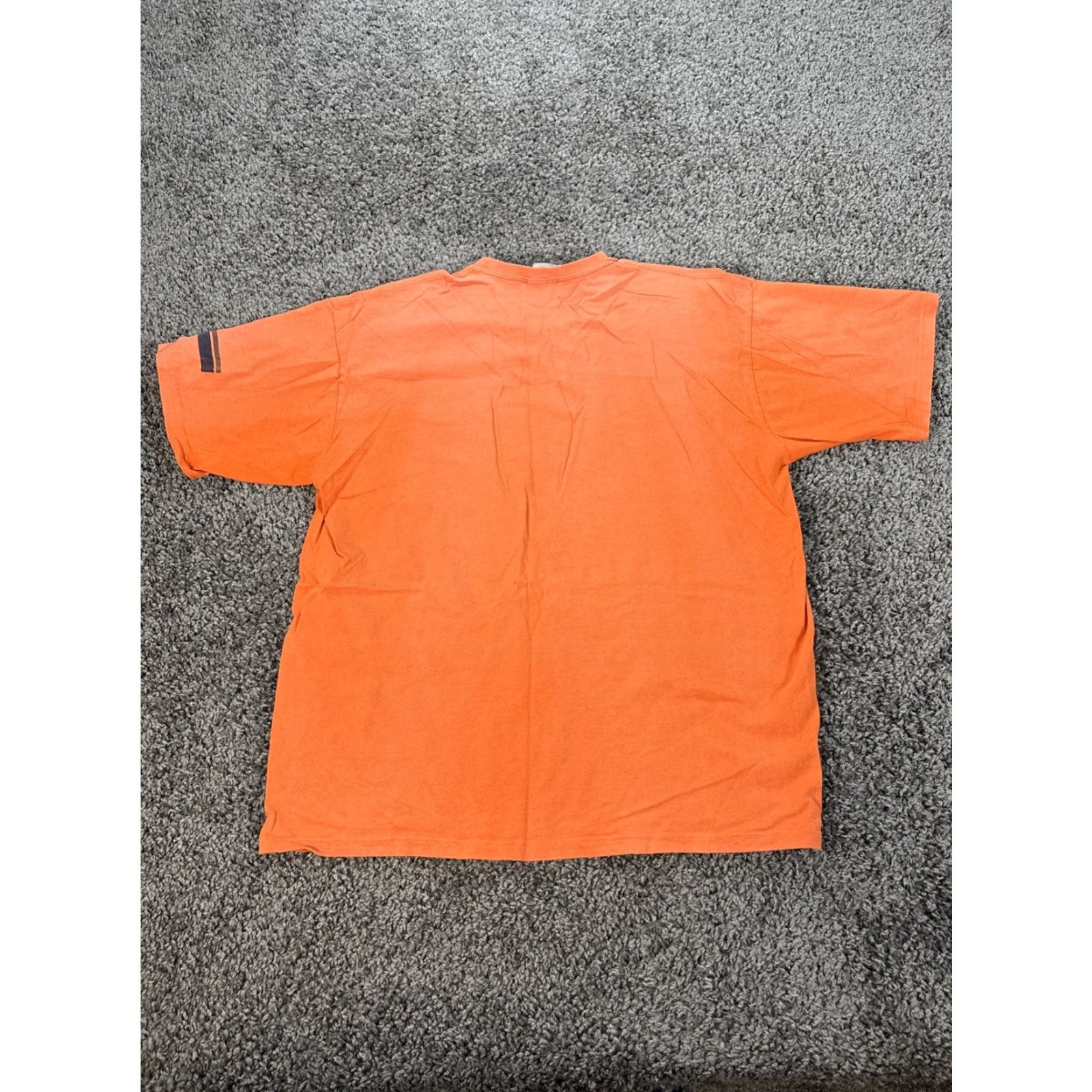 Nike VINTAGE Nike T-Shirt Mens XL Orange Short Sleeve 90s Silver Mini Swoosh Stripe Pattern Size US XL / EU 56 / 4 - 5 Thumbnail