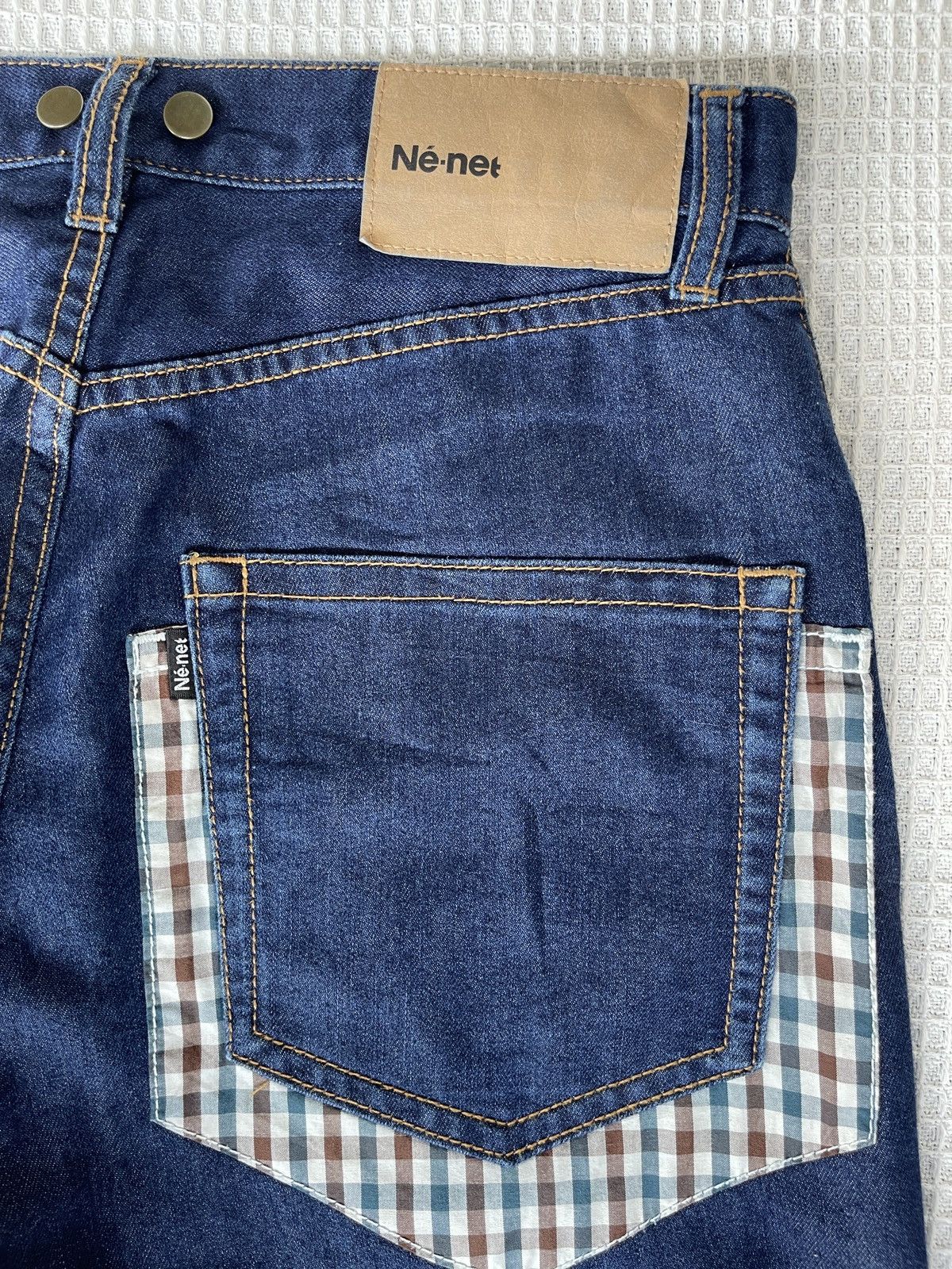 Ne-Net Vintage 90s🔥Ne-Net🔥Double Patchwork Pocket Jeans Size US 30 / EU 46 - 3 Thumbnail