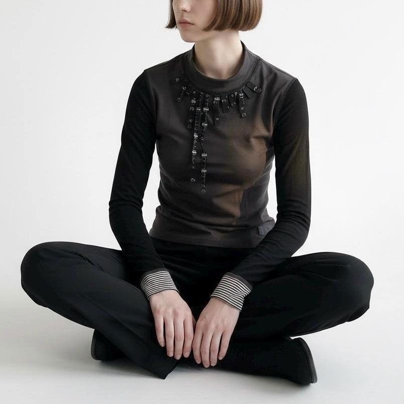 Other The Cop Copine Size Tags Longsleeve Top Size ONE SIZE - 4 Thumbnail