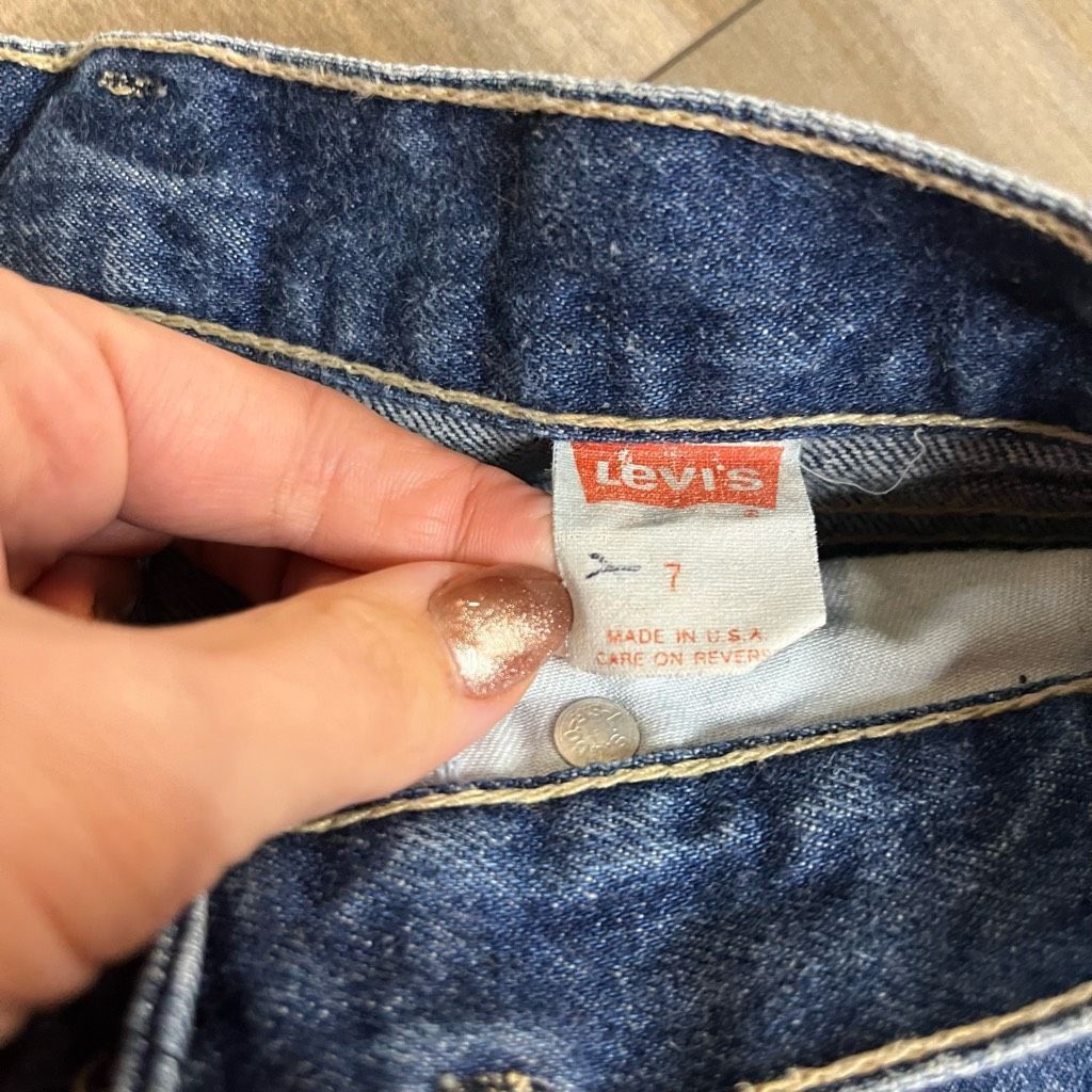 Levi's Vintage Levis Brown Tab Tapered Zipped Women 7 Size 24" / US 00 / IT 34 - 3 Thumbnail