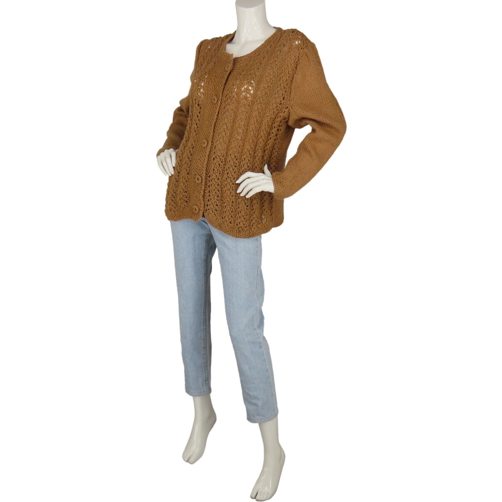 Vintage Vintage Knit Wool Grandmacore Cottagecore Cardigan Sweater Size XL / US 12-14 / IT 48-50 - 5 Thumbnail