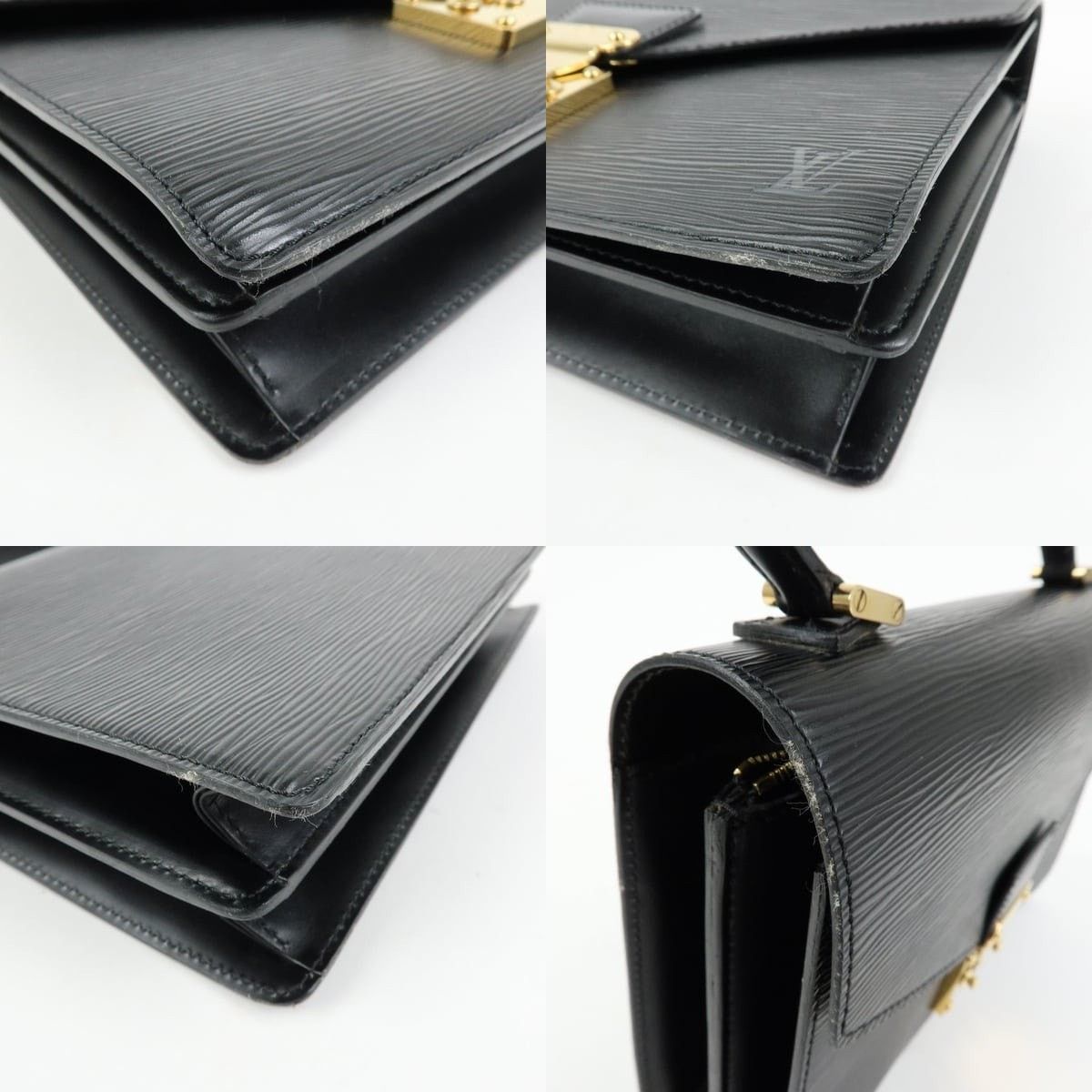 Louis Vuitton Louis Vuitton Epi Concorde Top Handle Bag Black Size ONE SIZE - 5 Thumbnail