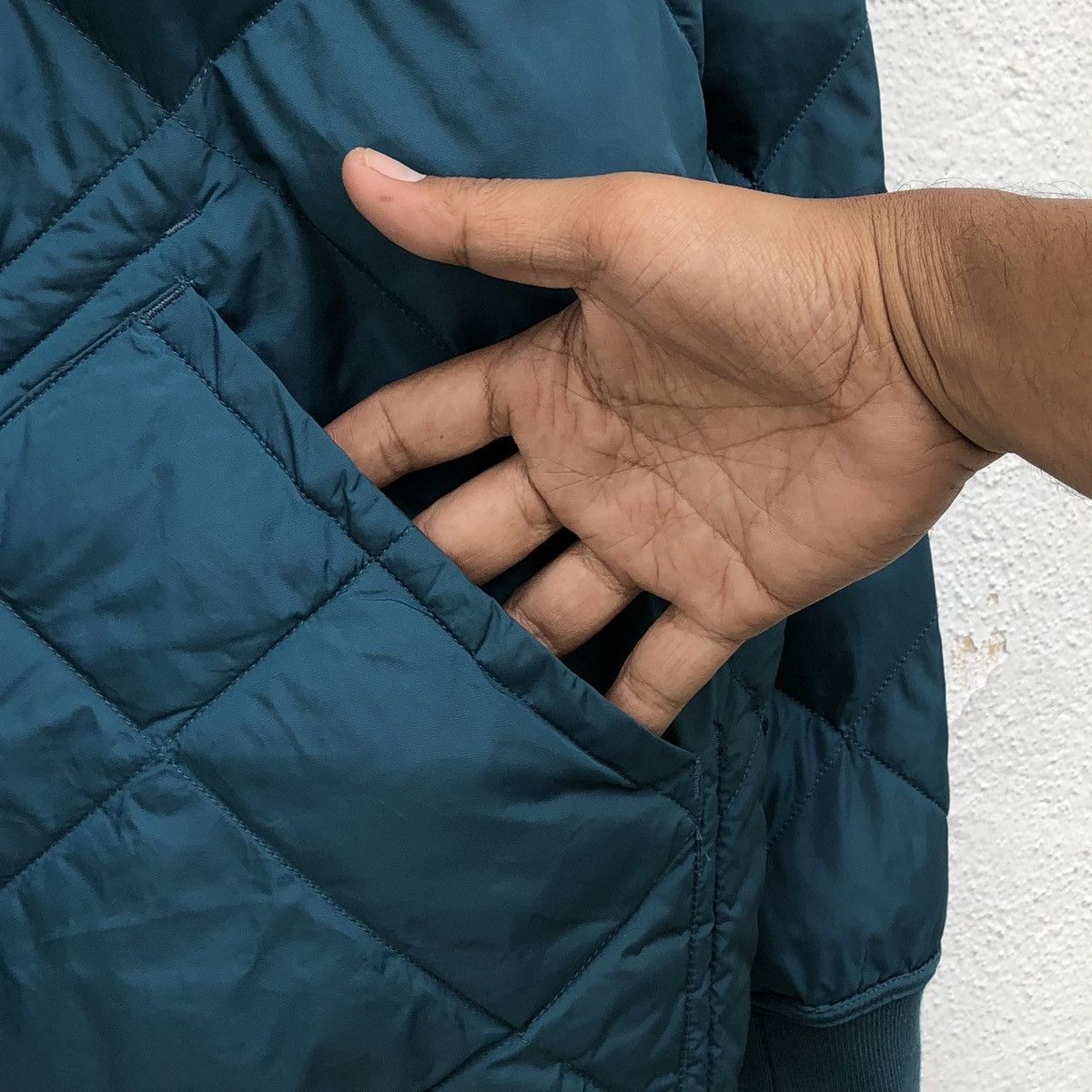 Lemaire × Uniqlo UNIQLO X LEMAIRE Mens Reversible Blue / Green Quilted Jacket Size US XL / EU 56 / 4 - 13 Thumbnail