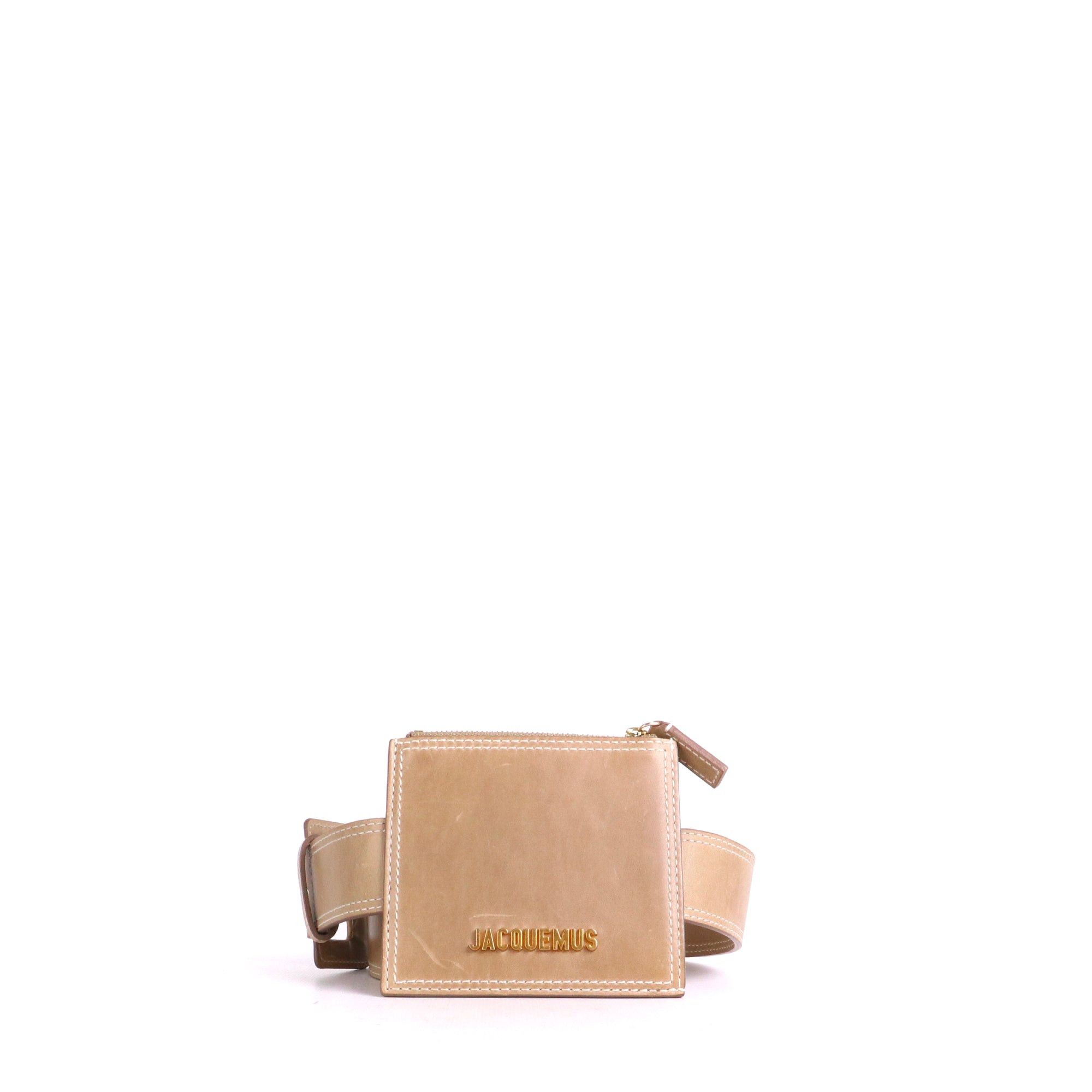 Jacquemus JACQUEMUS - The Jacquemus belt holder in smooth brown leather (M) Size ONE SIZE - 1 Thumbnail