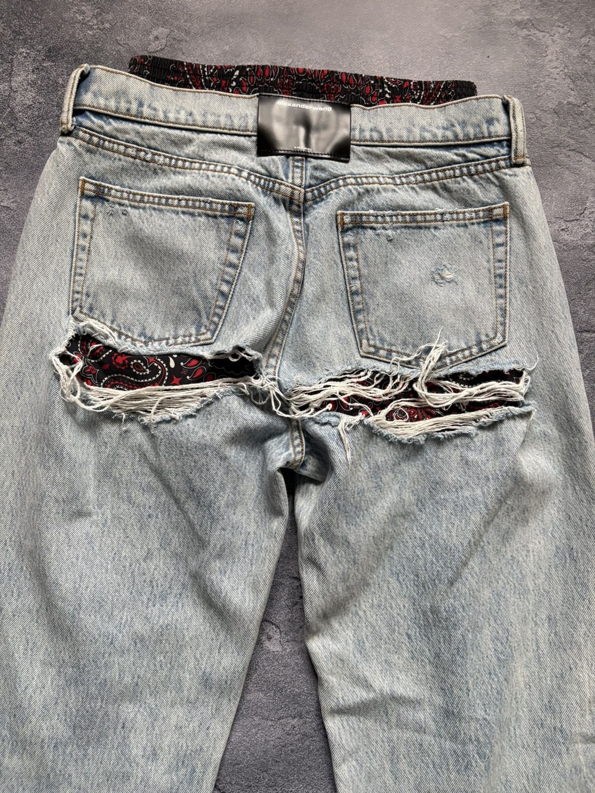 Alexander Wang Alexander Wang Y2K Distressed Layered Boxer Jeans Size 25 Size 25" / US 0 / IT 36 - 6 Thumbnail
