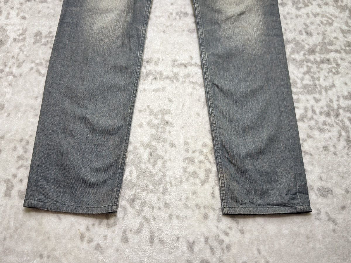 Kapital Vintage Back Number Claw Marks Straight Faded Grey Jeans Size US 34 / EU 50 - 7 Thumbnail