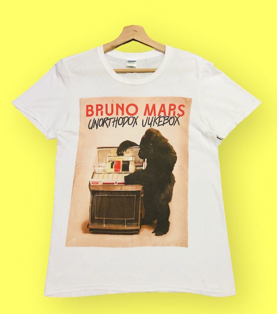 image of Band Tees x Gildan Bruno Mars in White, Men's (Size Small)