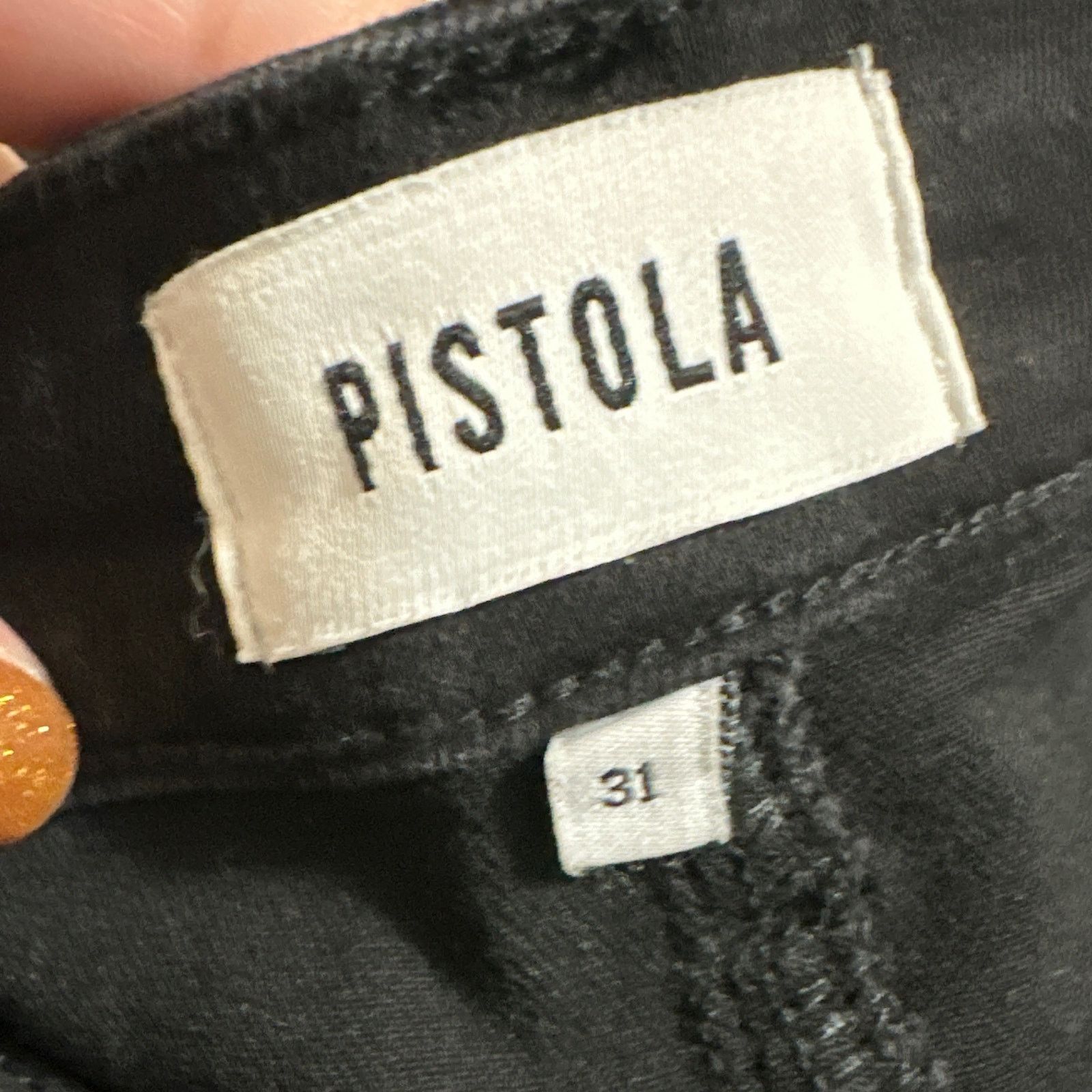 Pistola Pistola midnight black stretch skinny jeans size 31 Size 31" - 2 Thumbnail
