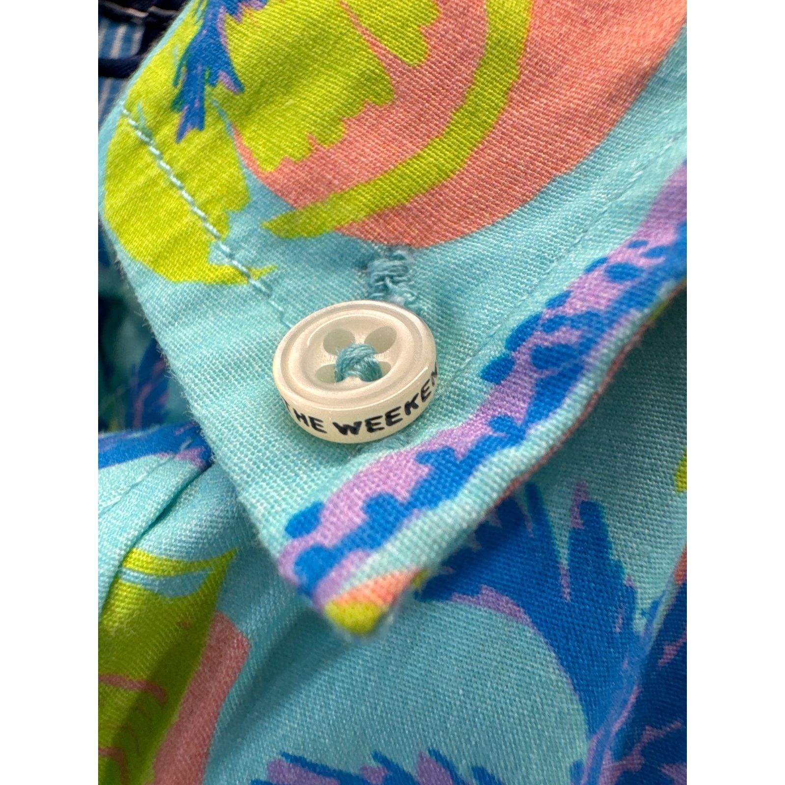 Chubbies Chubbies Friday Shirt Aqua Short sleeve Button-up men sz M Size US M / EU 48-50 / 2 - 4 Thumbnail